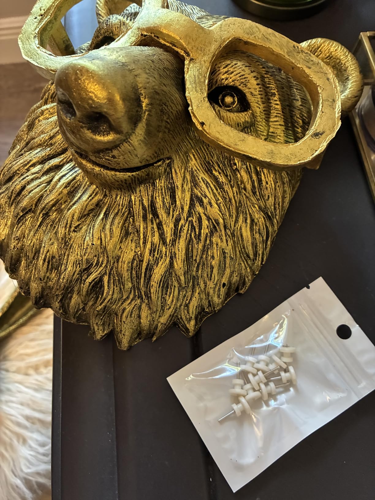 montresor Deer Head Wall Mount 17 inch Gold Deer Decor PU Foam Material Wall Decor Art customer photo 1