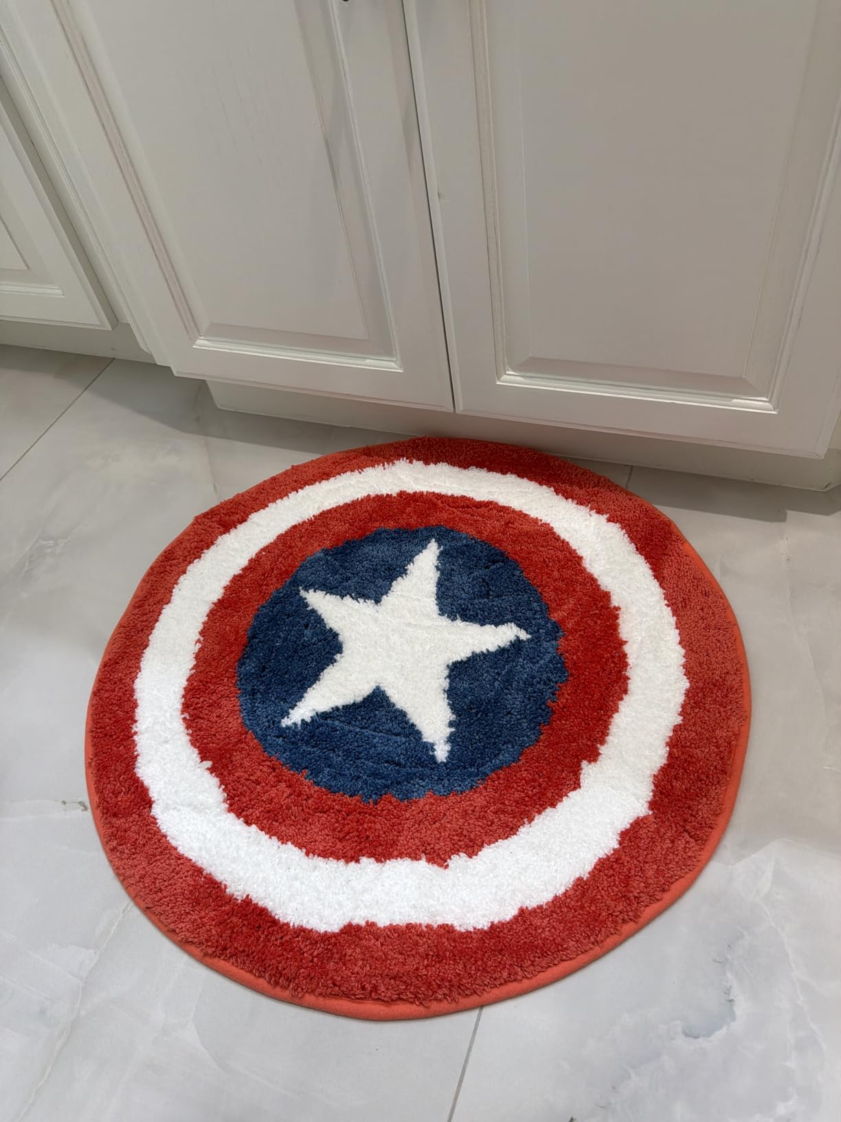 Jay Franco Marvel Spiderman Kids Bath Rug - Soft, Non-Slip, Machine Washable, Red Bathroom Mat 20 x 30 customer photo 2