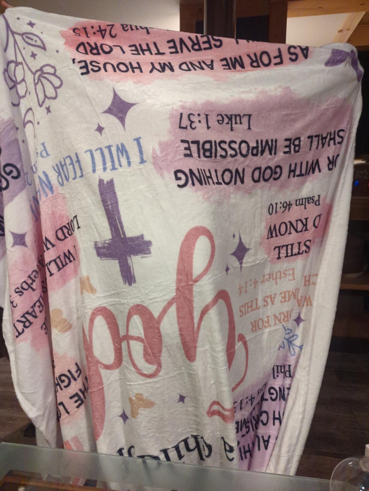 Baptism Gifts for Girl, Christian Blanket, I Am a Child of God Blanket, First Communion Gifts for Girls (50 x 60) customer photo 2