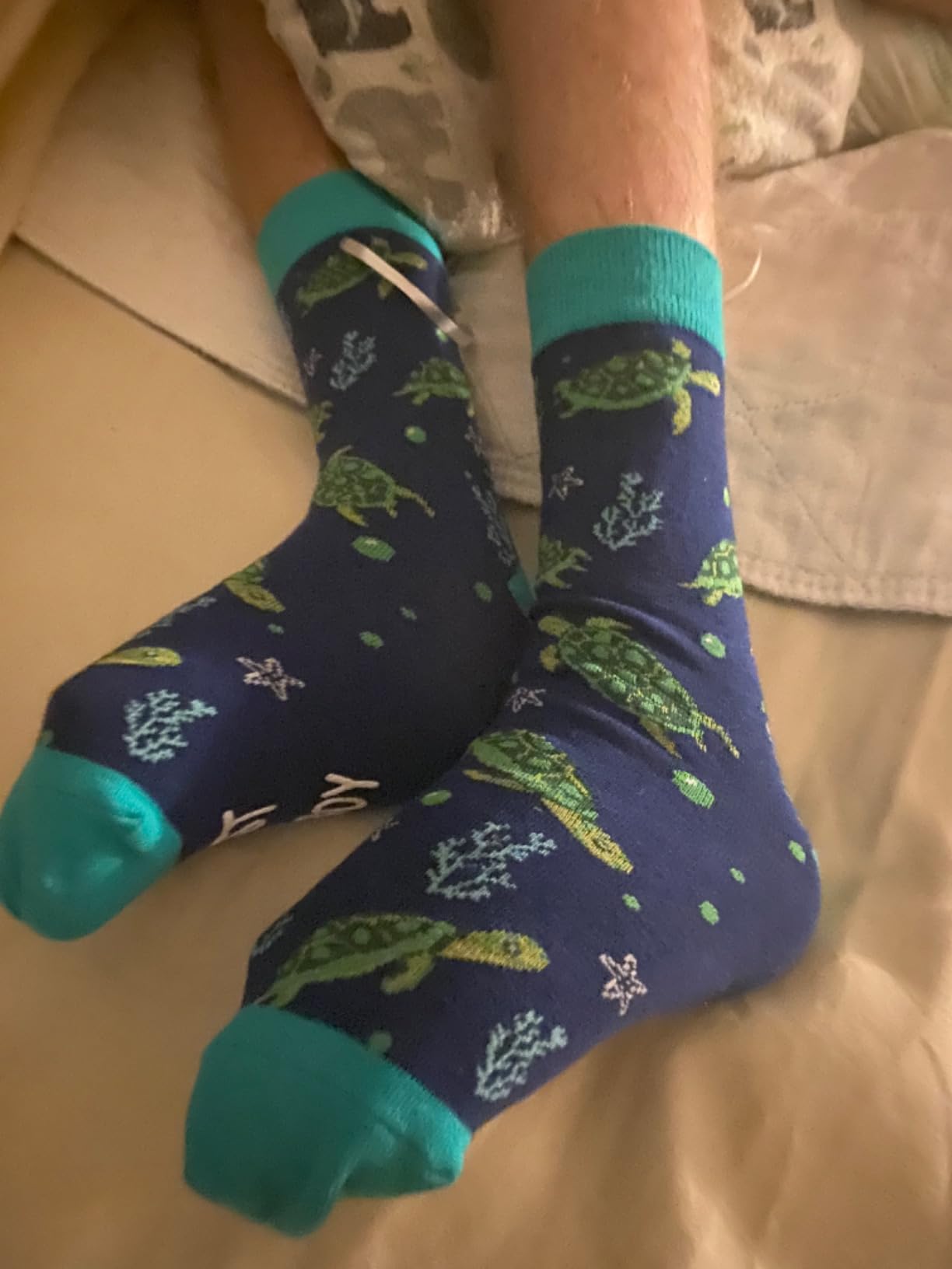 HAPPYPOP Turtle Gifts for Boys - Tortoise Gifts for Adult, Turtle Socks Kids 4-18 Years customer photo 1