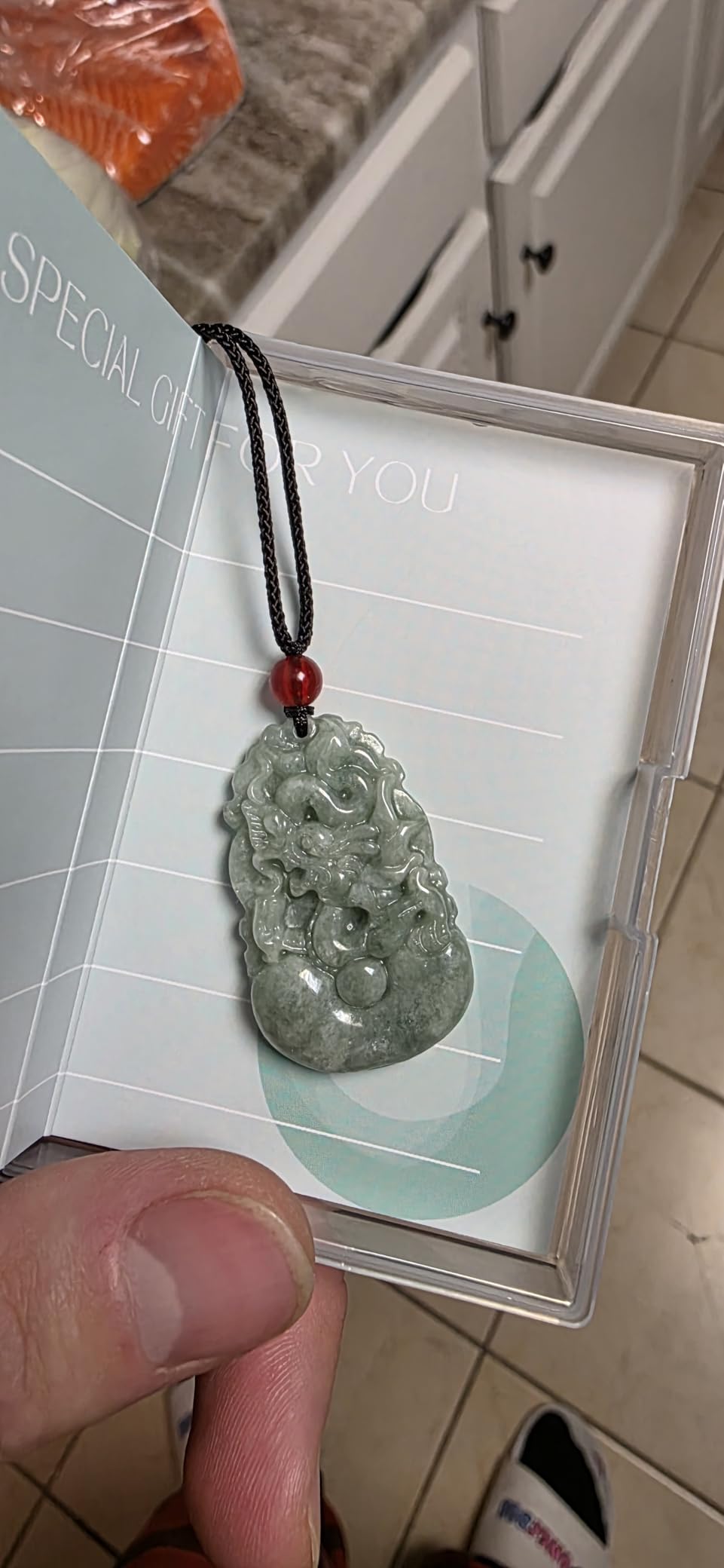 Natural Jade Necklace, Real Jade Chinese Zodiac Lucky Charm, Personalized Engraved Constellation Necklace Jewelry, Ideal Fengshui Handmade Gift for Lunar New Year for Women, Men customer photo 1