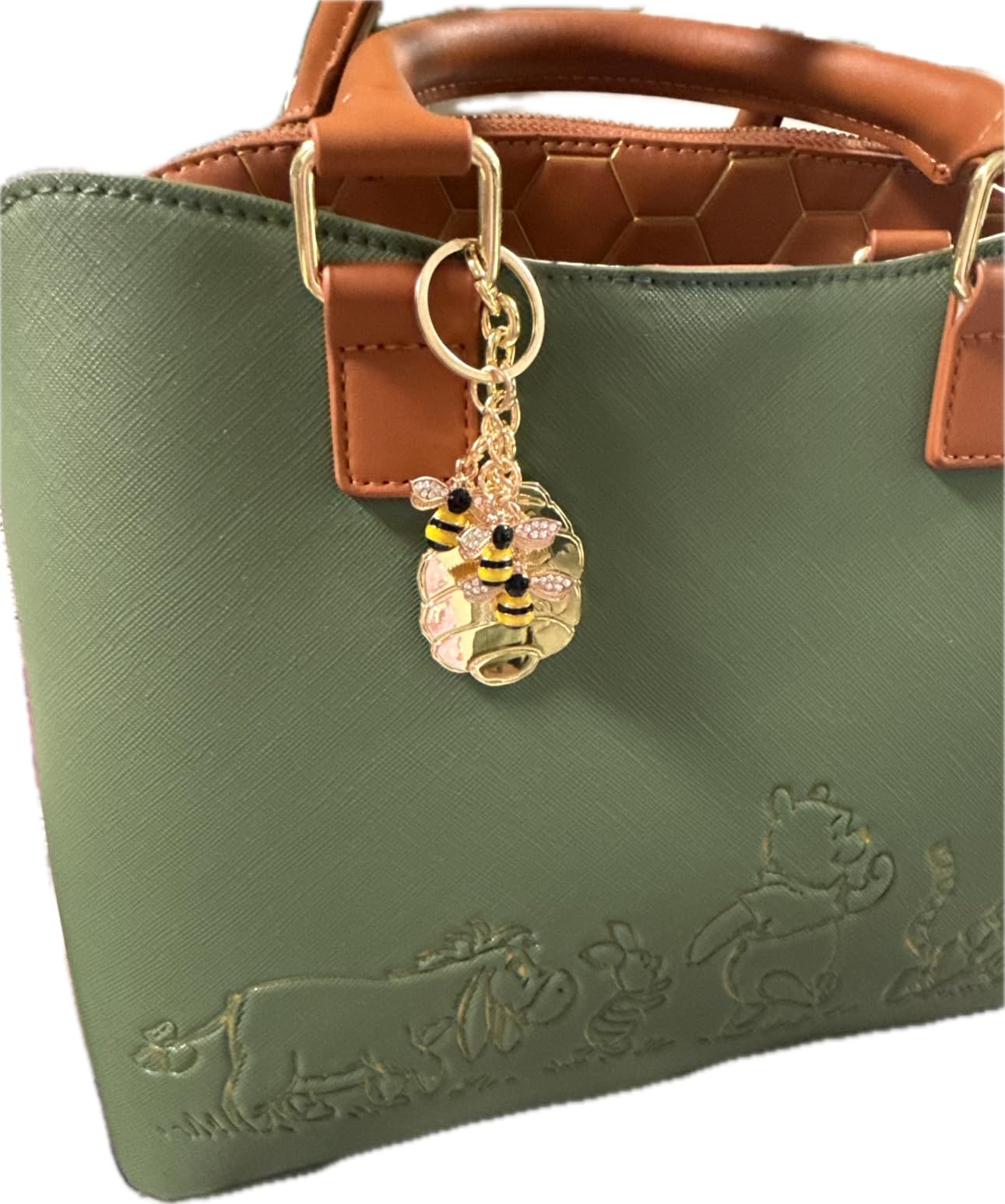 Xthrotsenk Bee Keychain Women Keychain Charms Honey Bee Keyrings Accessory Queen Cute Bee Gifts Key Chain Decor for Wallet Purse Handbags Backpack Accessories customer photo 1