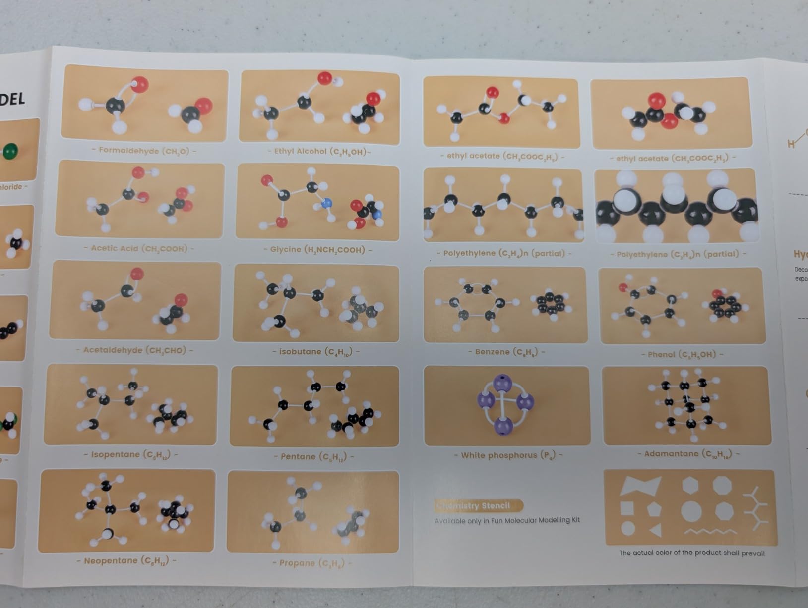 NINGOO Organic Chemistry Model Kit,404 PCS,for Students & Teacher | Fullerene C60 Model,Portable Design,Compartment Storage,CPK Color Coding customer photo 2