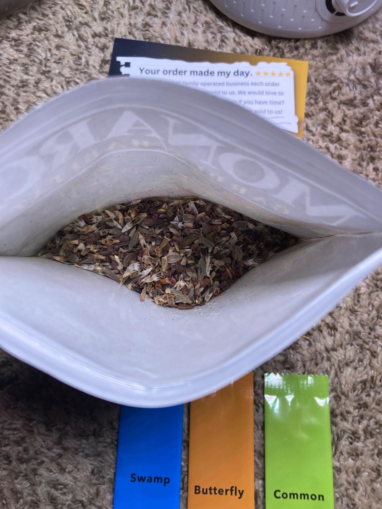 Monarch Butterfly Garden Kit with Milkweed Seeds - Perennial Flower Seeds to Plant Outside, 1/4 Pound Pure Bulk Wildflower Seeds, Garden Seeds for Attracting Pollinators customer photo 2