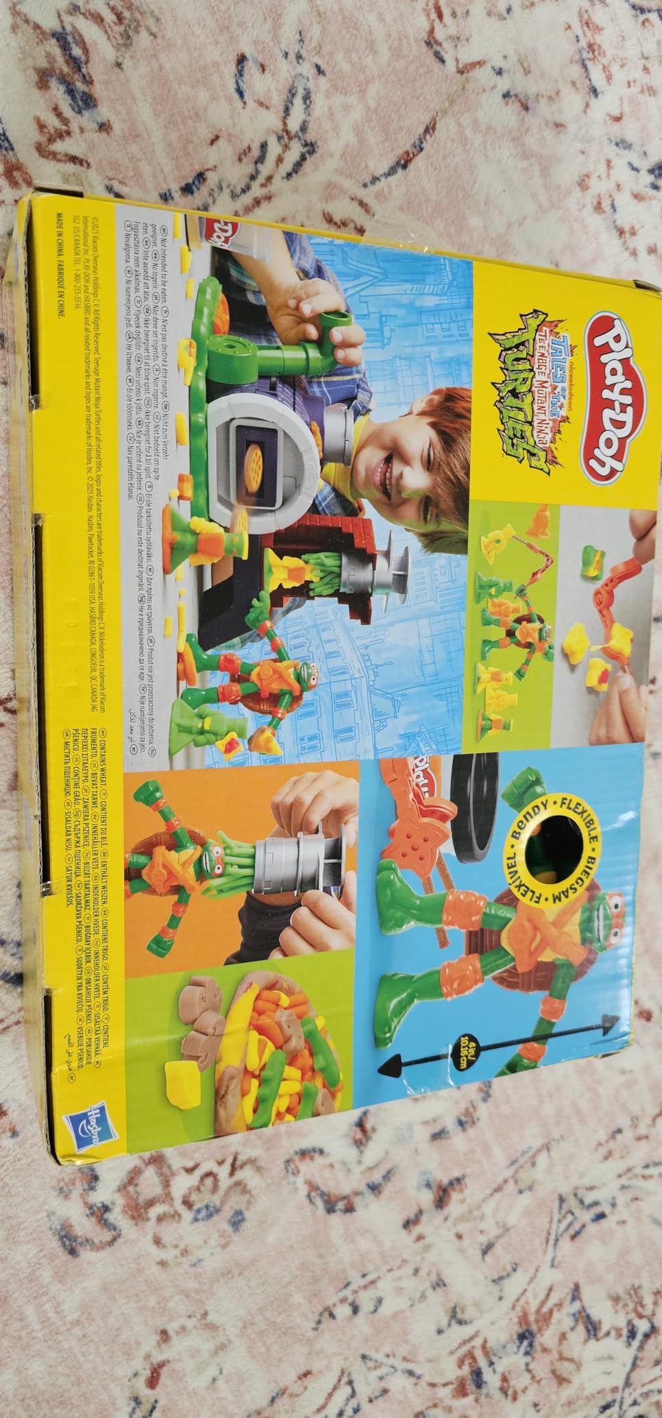 Play-Doh Teenage Mutant Ninja Turtles Slice & Blast Pizza Playset, Bendy 4 Inch Mikey Action Figure customer photo 2