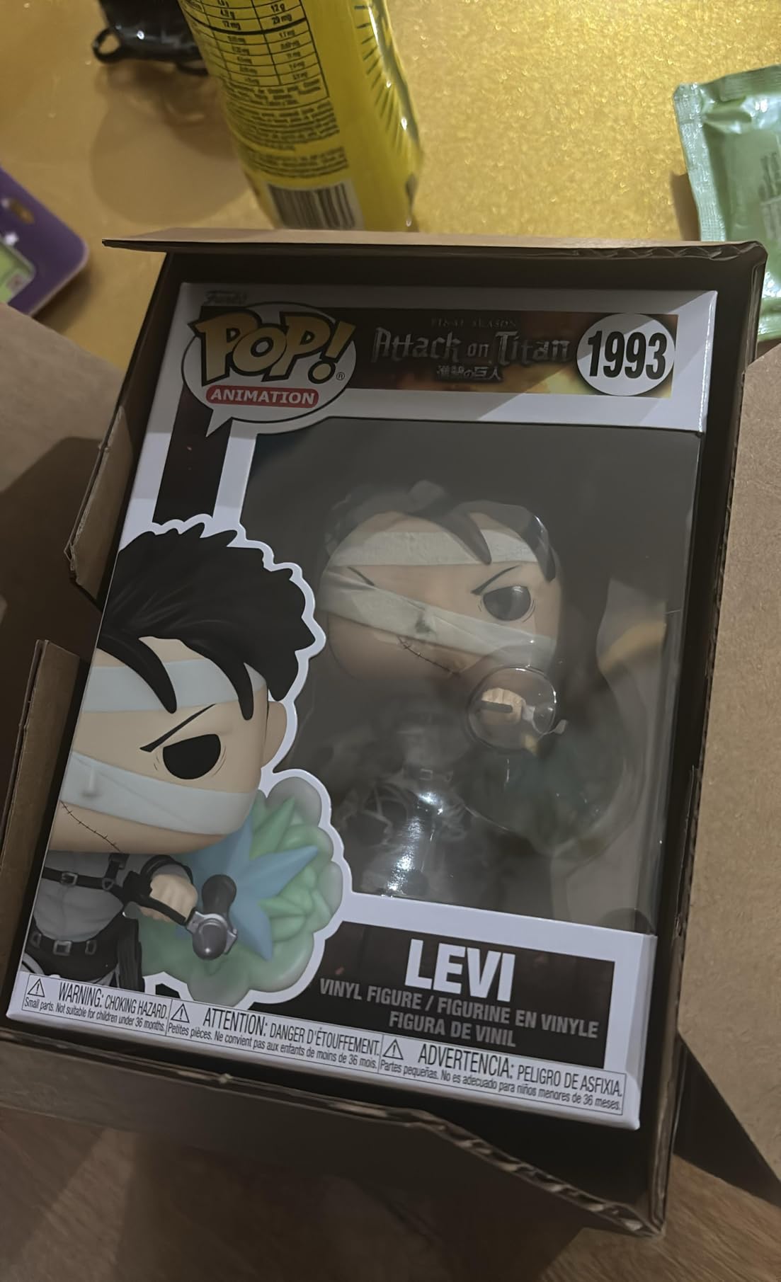 Funko POP! Animation: Attack on Titan - Levi | Official Anime Merch - Collectable Vinyl Figurine for Shelf Display - Birthday Gift Idea for Fans and Collectors customer photo 1