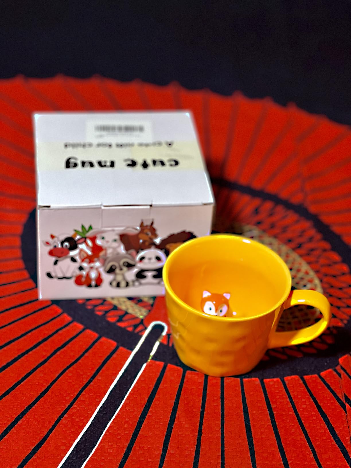 Squirrel Ceramic Mug with 3D Animal Inside, Cartoon Handmade Figurine Mugs, Cute Coffee Cup With Interesting Design, Holiday and Birthday Gift for Coffee and Milk Tea Lovers customer photo 1