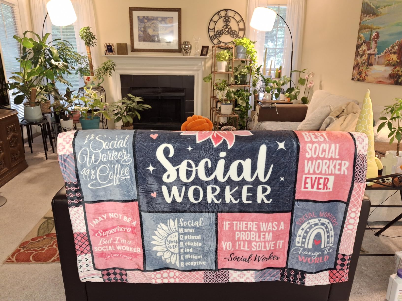 School Counselor Gifts - School Counselor Appreciation Gifts - Guidance Counselor Gifts for Women - Gifts for School Counselor on Retirement Birthday Soft Throw Blanket 60