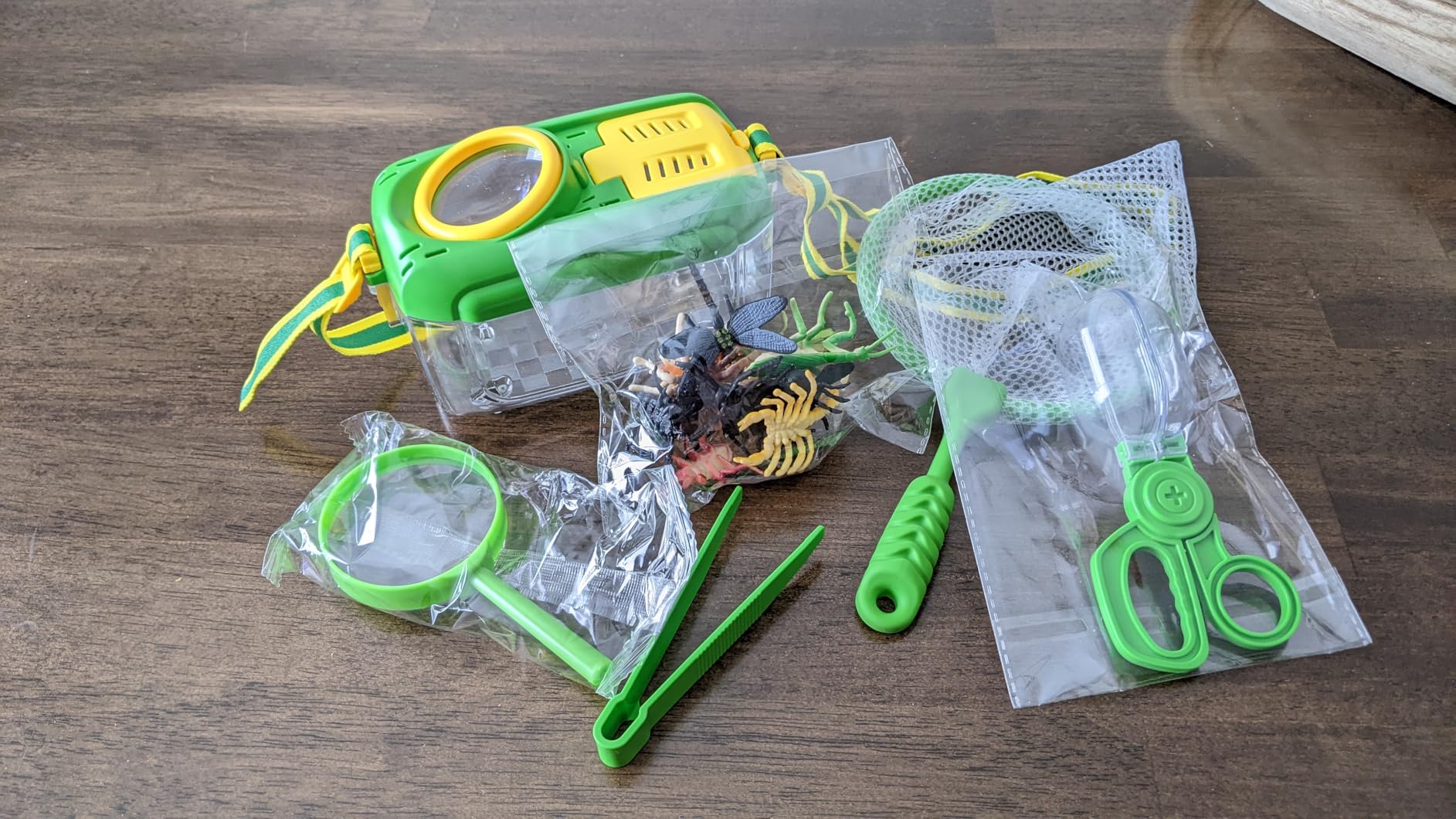 Bug Catcher for Kids, 17 PCS Bug Catching Kit with Bug Collector Toy Bugs | Butterfly Net Magnifying Glass Insect Catcher Tweezers, Outdoor Explorer Kit for Kids Age 3-8 customer photo 2