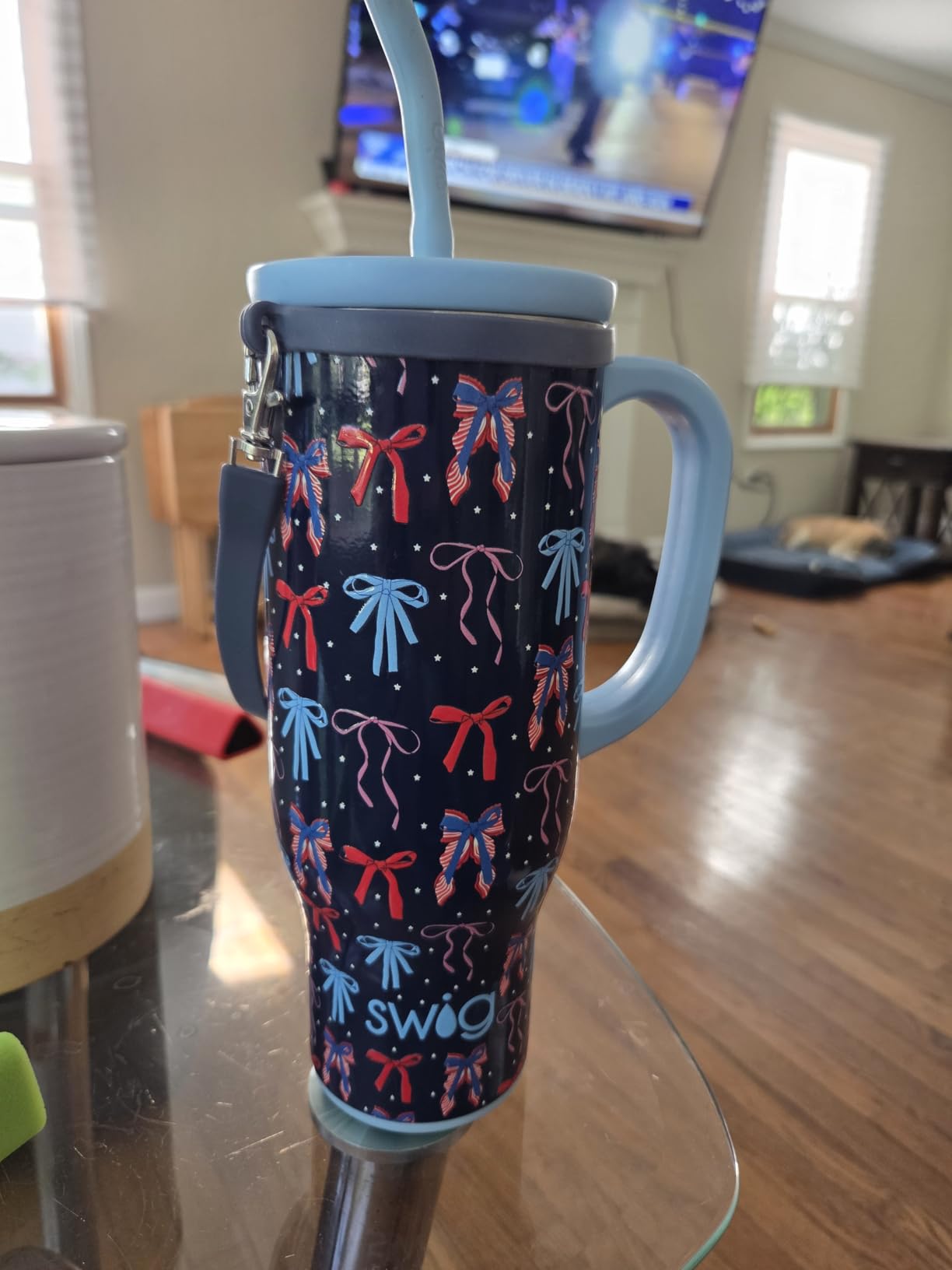 Swig Life 40oz Insulated Mega Mug with Handle & Straw, Scrub Life | Triple Insulated Stainless Steel - Handle & Straw Included - Extra Large Capacity - Cup Holder Friendly customer photo 1