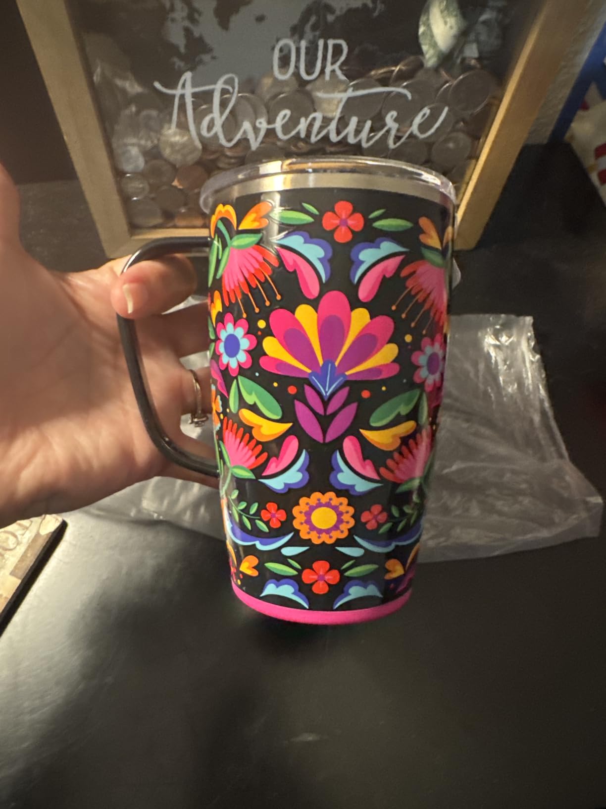 Swig Life 18oz Insulated Travel Mug with Handle & Lid, Teacher Life customer photo 1