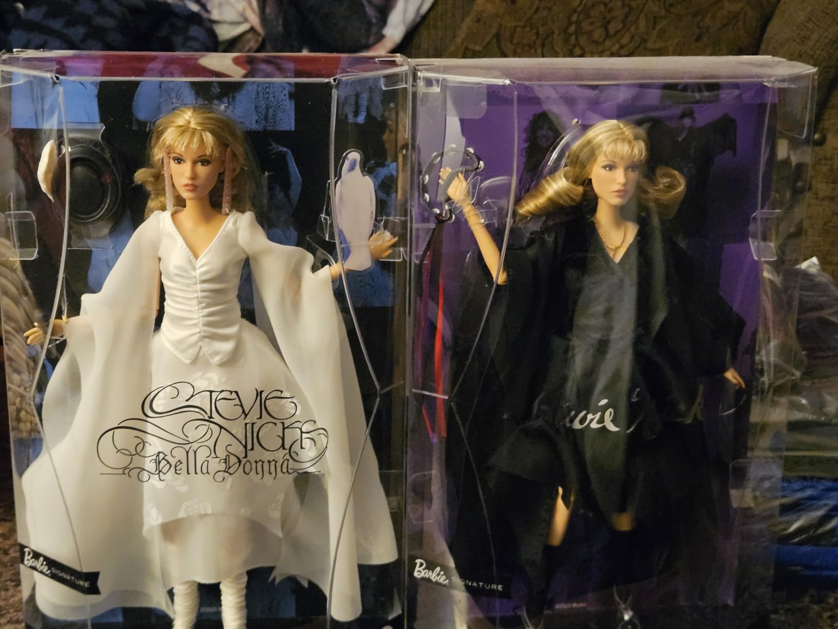 Barbie Signature Doll, Stevie Nicks Bella Donna Collectible Wearing Flowing White Dress with Hat & Mic Accessories, Includes Doll Stand customer photo 2