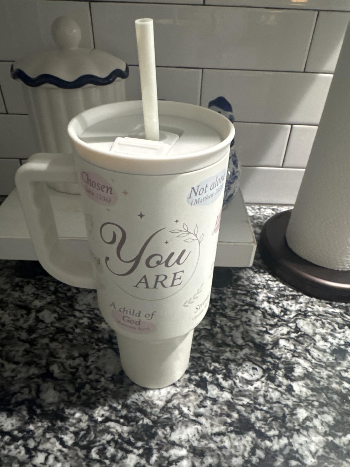 SANDJEST Horse Tumbler with Handle, Insulated Cup Stainless Steel Travel Mug Cup, Gifts for Women Girl, Equestrian Gift for Birthday Christmas, 40oz customer photo 1