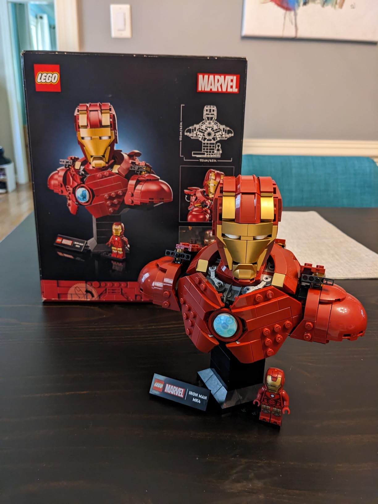 LEGO Marvel Iron Man MK4 Bust - Building Kit for Adults, Ages 18+ - Includes Iron Man Minifigure - Collectible Model for Super Hero Fans - Gift for Men and Women - 76327 customer photo 2