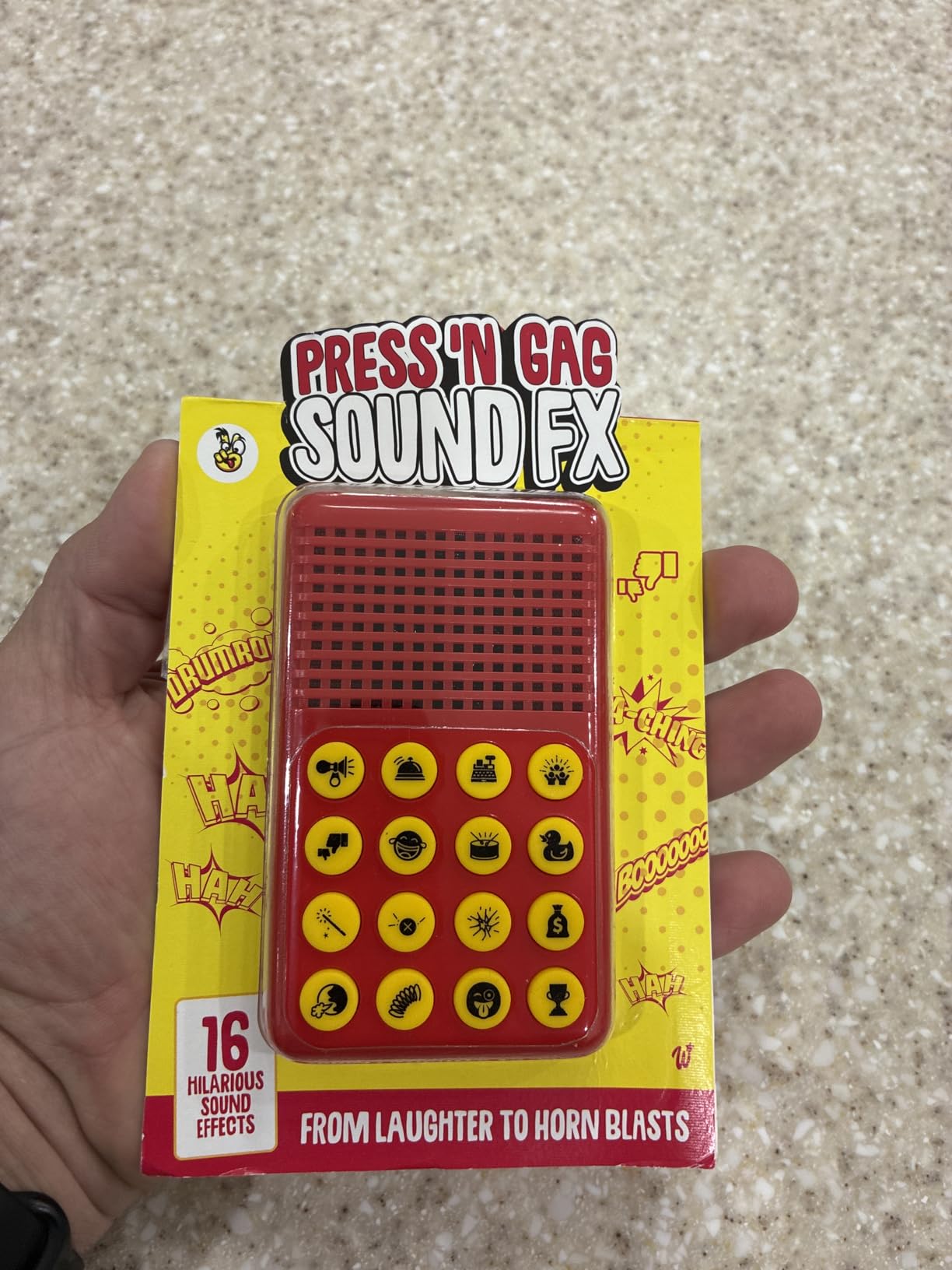 KNUCKLHEAD Sound Effects Machine - Gifts for Boys - 16 Hilarious Sounds | Boys Prank Gifts for Kids - 6 7 8 9 10 Year Old Boy Gift - Fun Boys Toys Age 8-13 - Cool Gadgets for Teens Gift customer photo 1