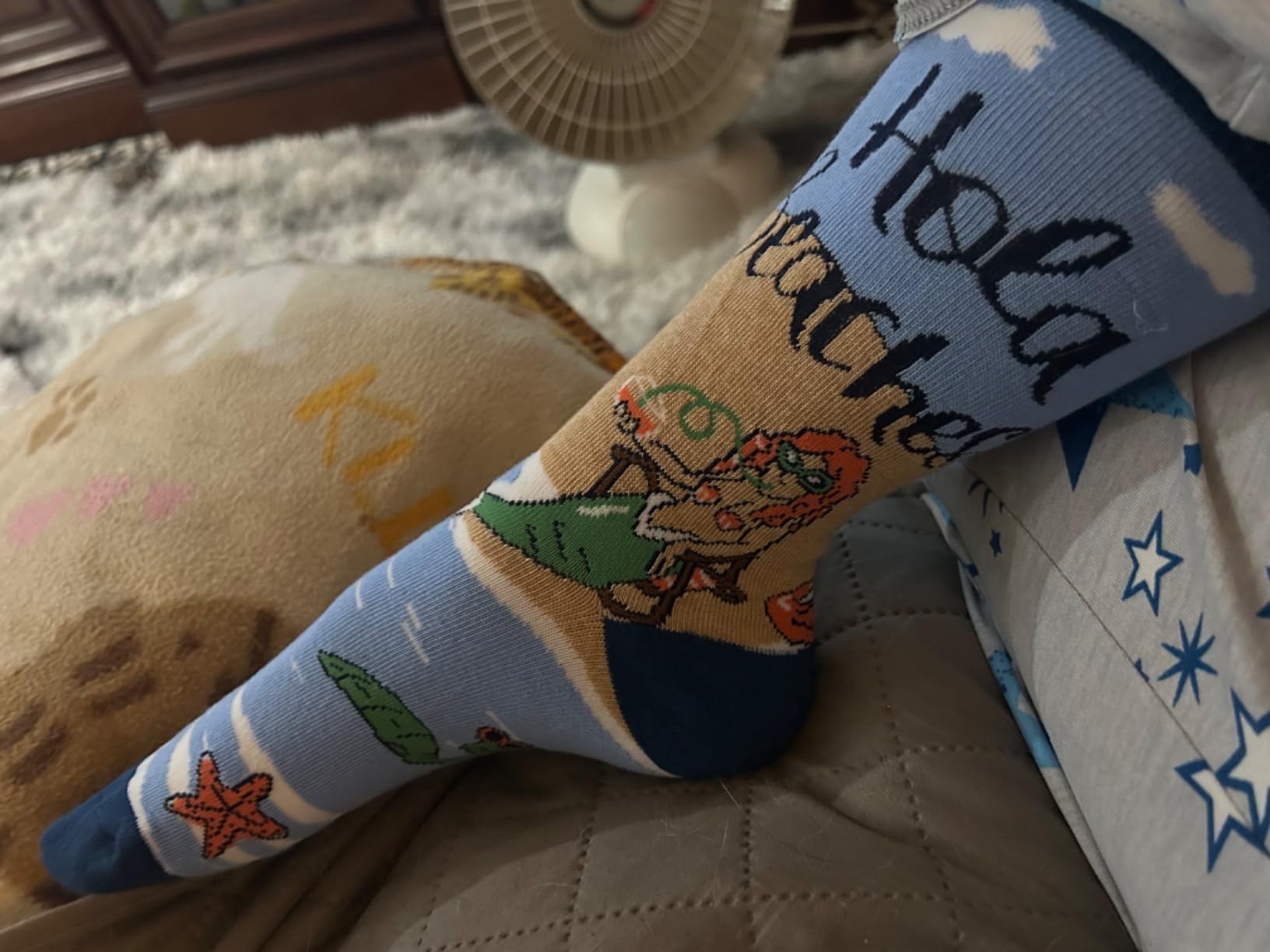 ooohyeah Women's Novelty Aquarium Crew Socks, Funny Crazy Ocean Dress Socks Gift, Fit Women's Shoe Size 5-10 customer photo 1