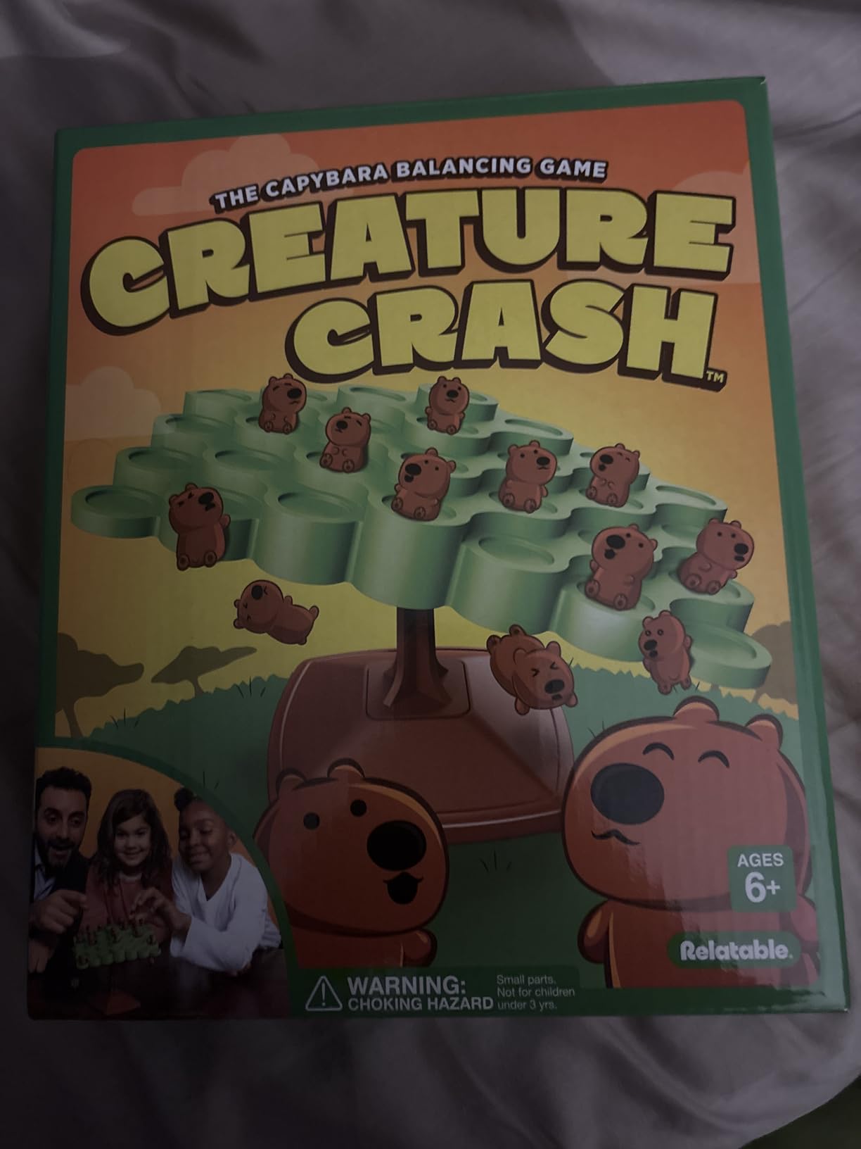 Creature Crash by Relatable, The Capybara Balancing Game, Great Kids Games and Family Game Night Essentials, Includes 49 Capybaras, 1 Balancing Board, 1 Pillar Base, 1 Die, and Instructions customer photo 2