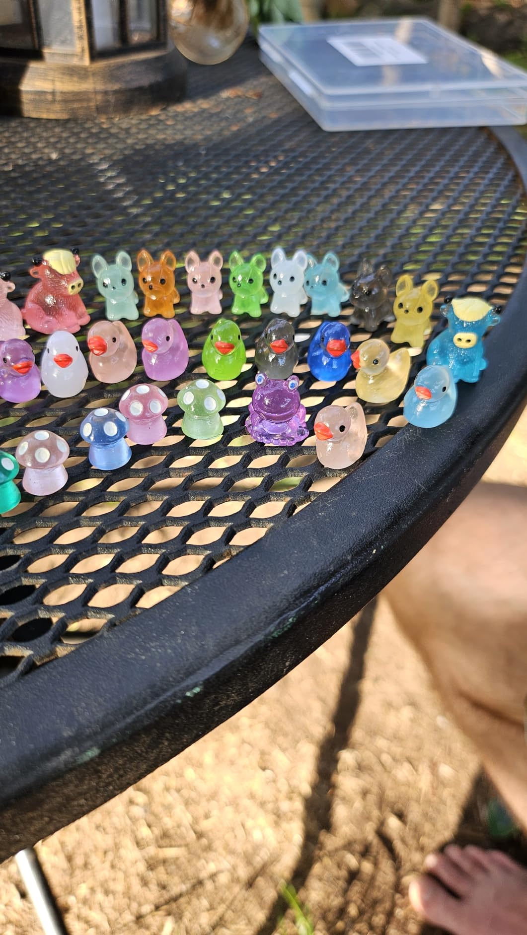 52pcs Mini Resin Animal Figures Bulk Duck Mushroom Frog Tiny Resin Animals Little Small Figures Miniatures for Party Favors Bag Fillers Dollhouse Decor customer photo 2