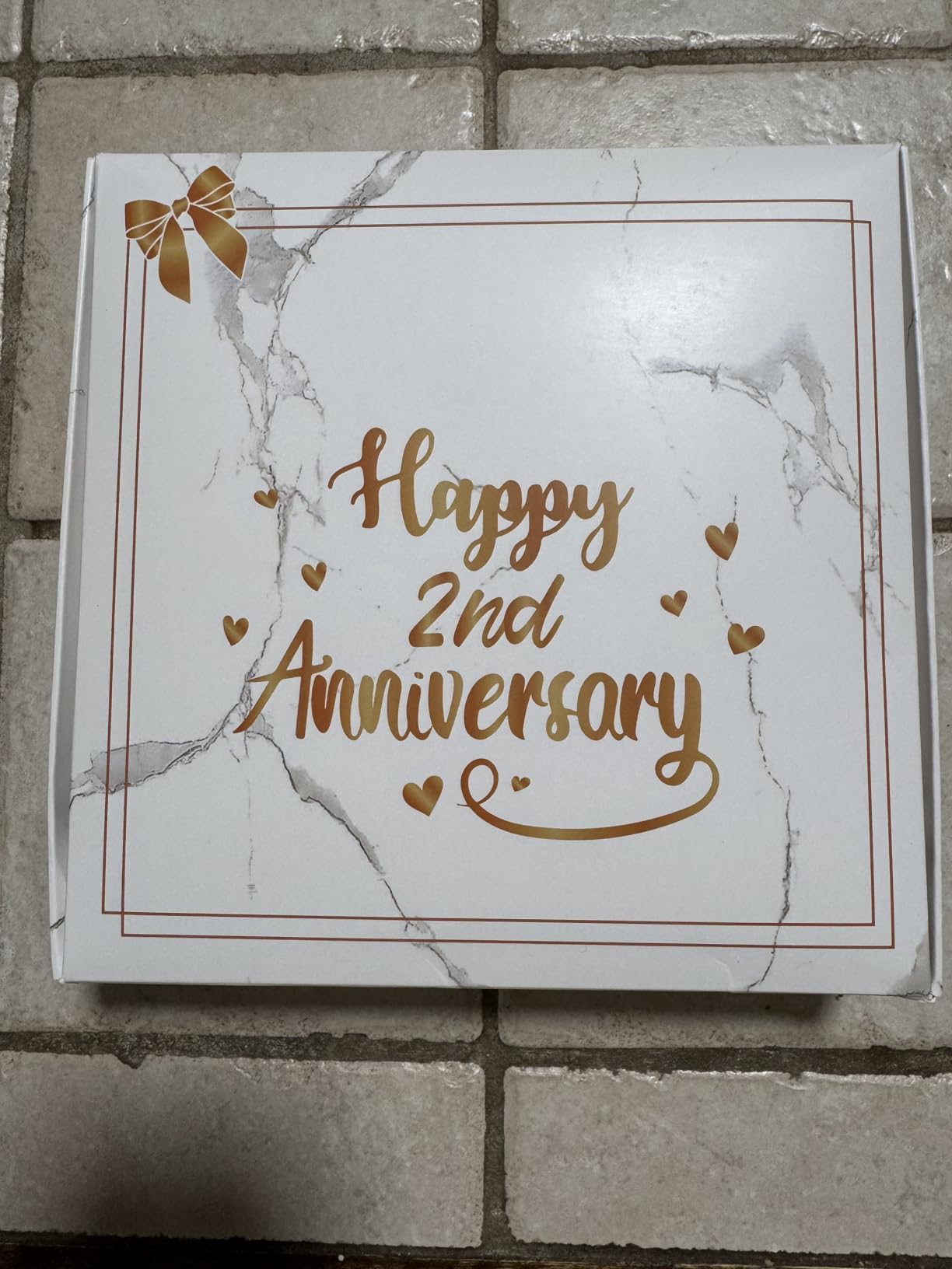 2nd Anniversary Cotton Gift, 2 Pack Premium 100% Cotton Towel Set with 2 Years Anniversary Card, Romantic Gifts Anniversary Marriage Gifts for Him Her Husband Wife Couple Gift customer photo 1