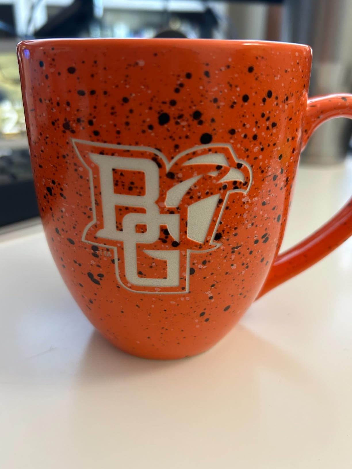 Rico Industries NCAA Arkansas-Monticello Boll Weevils Primary Logo Green 16 oz Team Color Laser Engraved Speckled Ceramic Coffee Mug customer photo 1