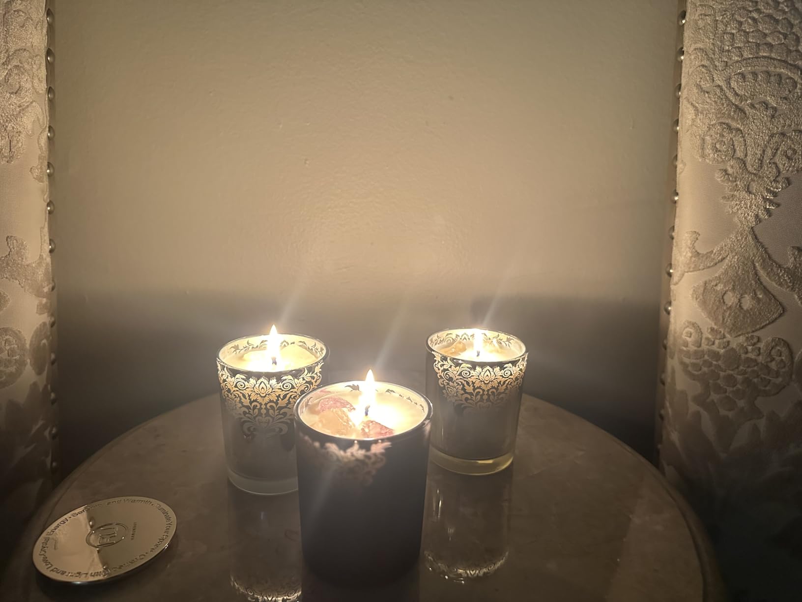 Luxury Soy Candle Gift Set for Women - 3 Pack 7oz Crystal Glass Aromatherapy Candles, 120H Total Burn Time, Soy & Beeswax Blend with Wick Trimmer & Snuffer Lid, Spa & Relaxation Scents customer photo 2