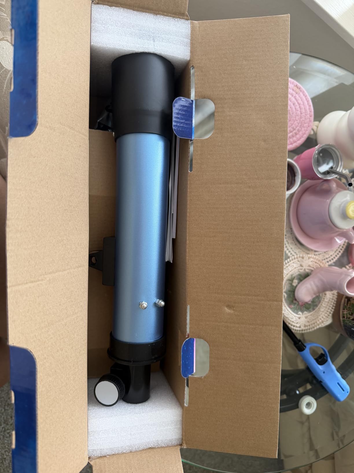 Telescope for Kids 50mm 100x Magnification Beginner Telescopio with Tripod, 2 Eyepieces & Finder Scope, STEM Educational Gift for Boys & Girls Ages 6-12, Portable Kids Telescope for Astronomy customer photo 1