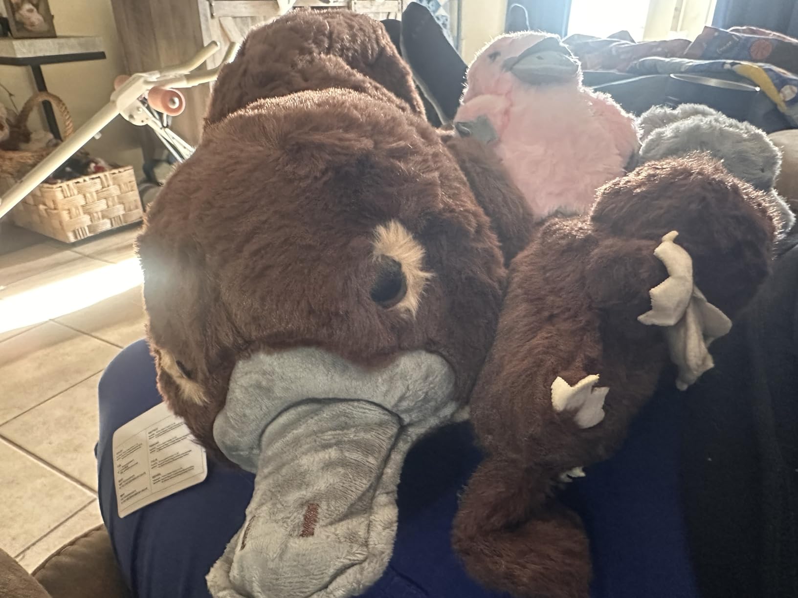 MorisMos Bison Stuffed Animal, 18inch Mommy Bison with 3 Babies | 4Pcs Stuffed Bison Plush Toys, Soft Wild Buffalo Stuffed Animals Gift for Kids customer photo 1