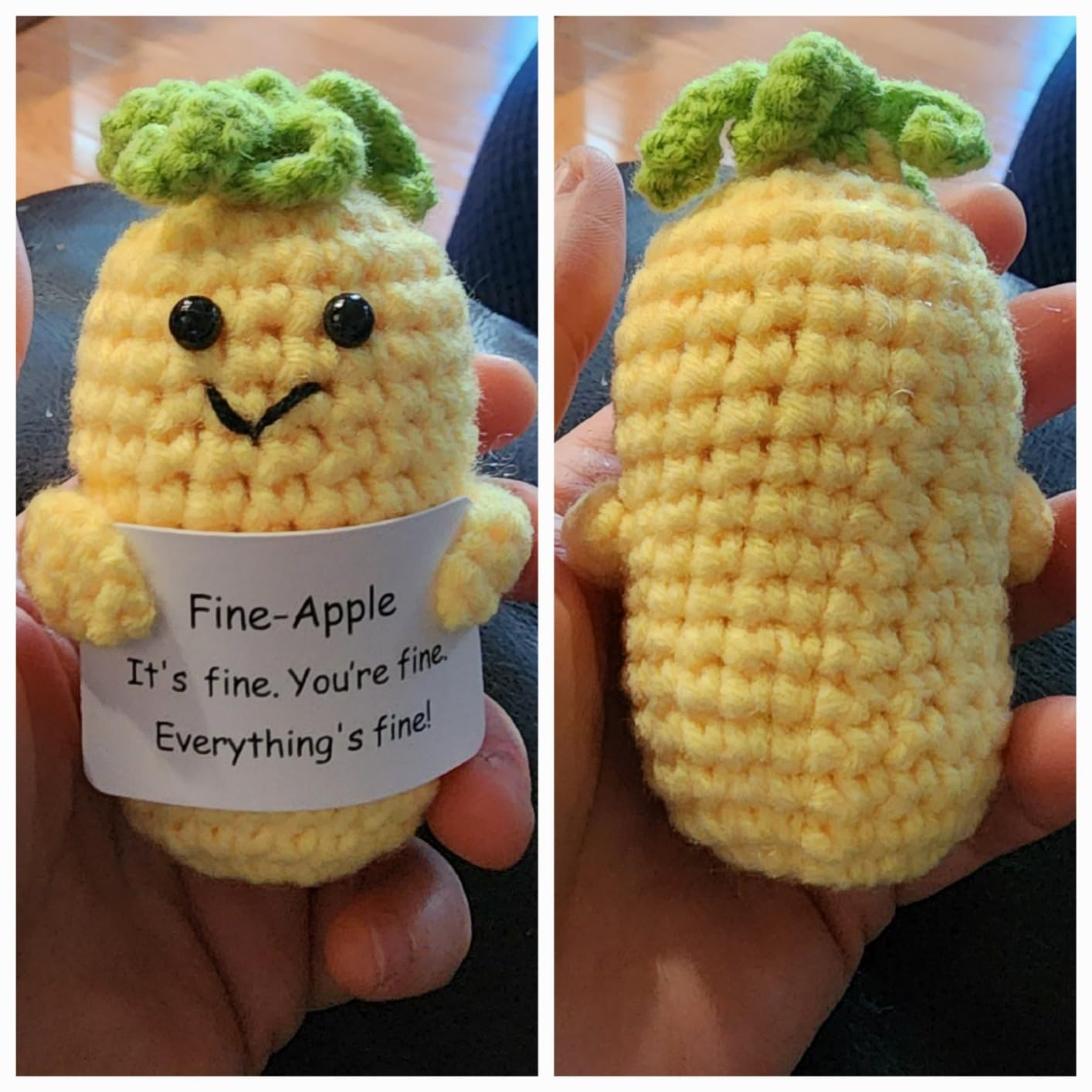 Emotional Support Crochet Animals 2-Pack, Bee & Duck Desk Gifts, Shareable Bee and Duck Duo customer photo 1