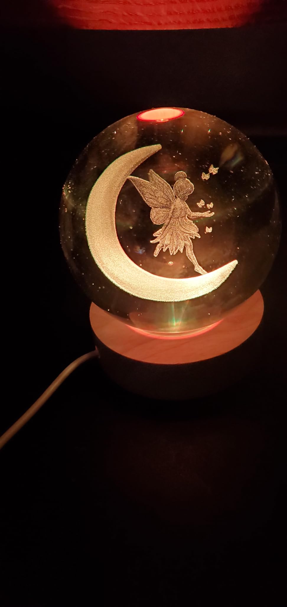 Penguin Night Light, Penguin Gifts, K9 3.15 Inch (80mm) Crystal Ball Night Light with 16 Colors Remote Upgraded Lamp for Birthday Xmas Cool Animal Figurines Gifts for Room Decor Boys Girls customer photo 1