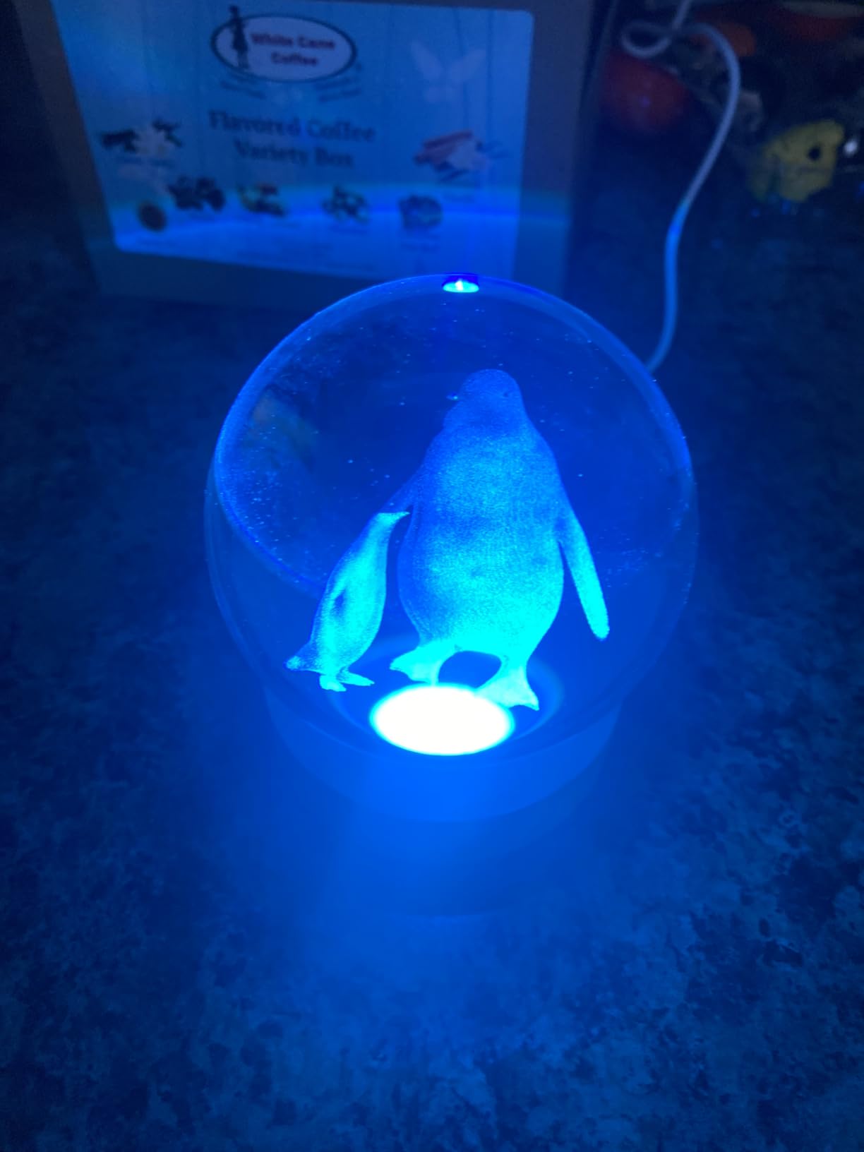 Penguin Night Light, Penguin Gifts, K9 3.15 Inch (80mm) Crystal Ball Night Light with 16 Colors Remote Upgraded Lamp for Birthday Xmas Cool Animal Figurines Gifts for Room Decor Boys Girls customer photo 2