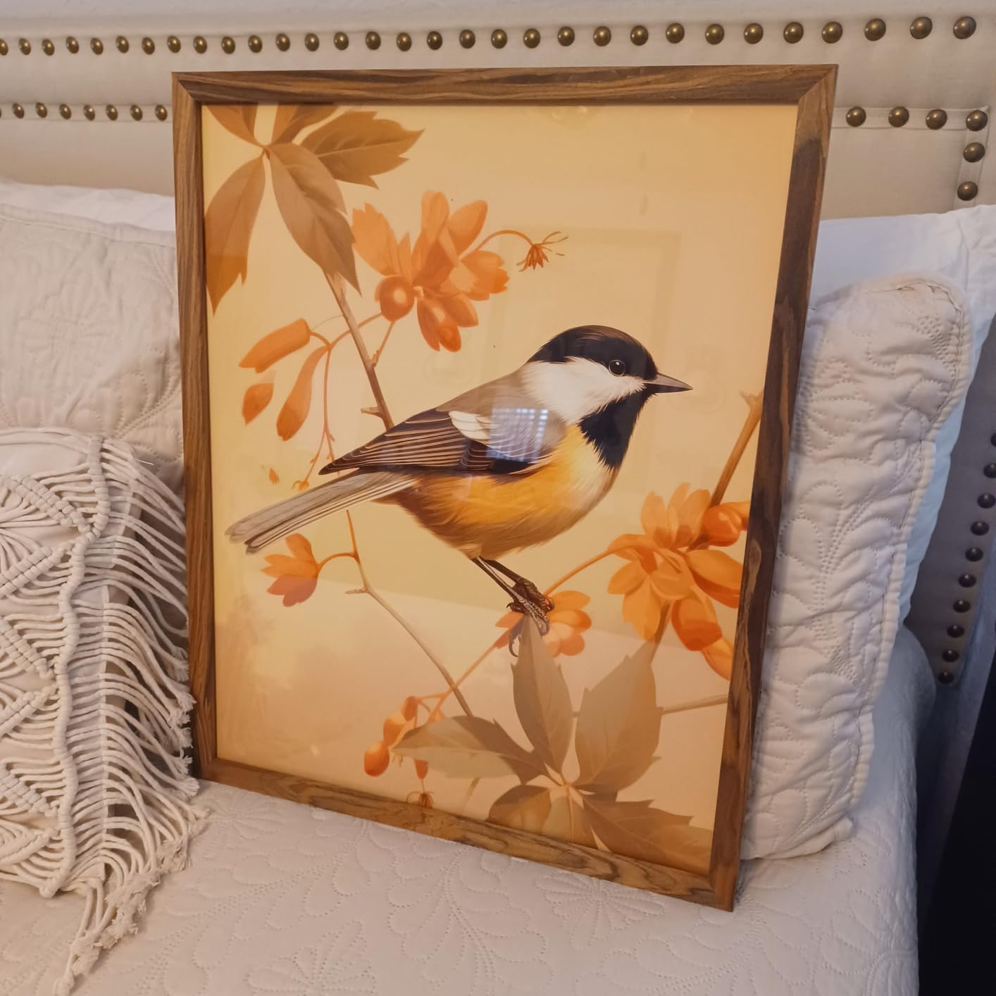 Finch Bird Vintage Unframed Poster Art Print Retro Wall Art Poster Decor Nature, Avian Painting Artwork for Bedroom Living room Decor 41 (Finch, 10