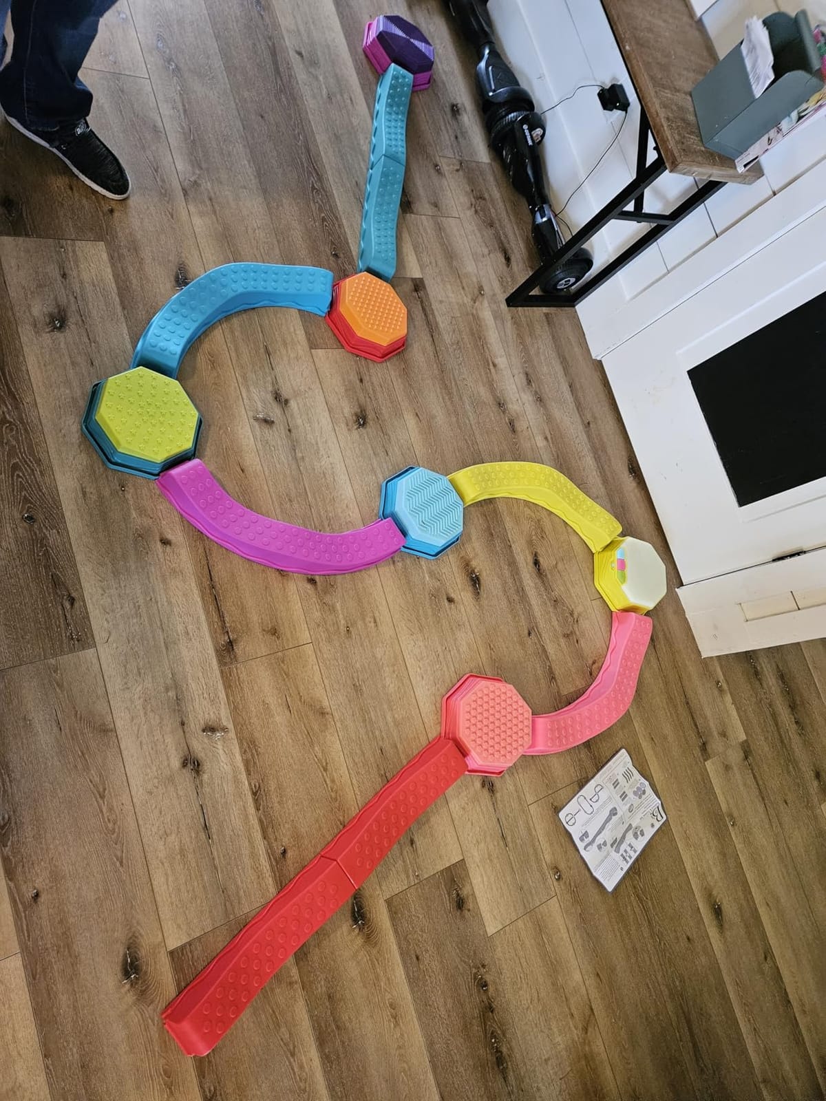 B. toys Balance Beam Set, Musical Wavy Beams & Sensory Stones | Balance & Groove Set for Indoor or Outdoor Play, 3+ Years customer photo 2