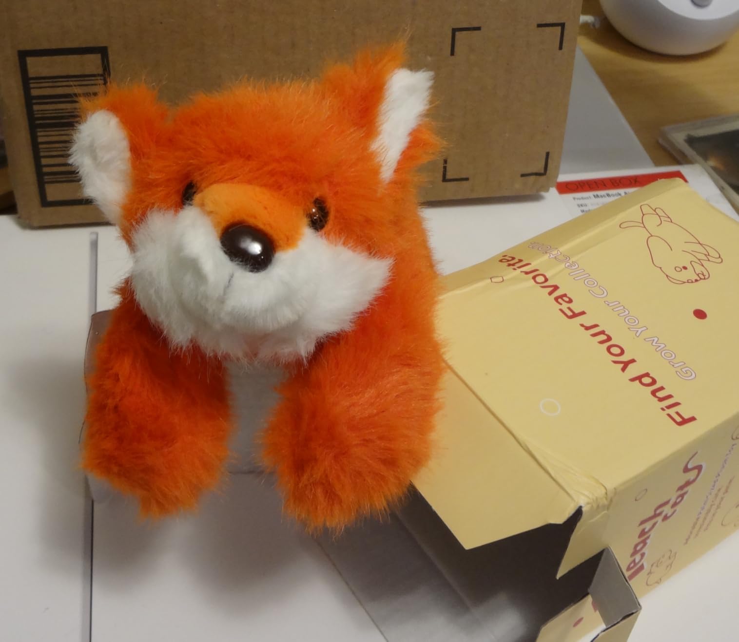 PEACH CAT Red Panda Stuffed Animal 7