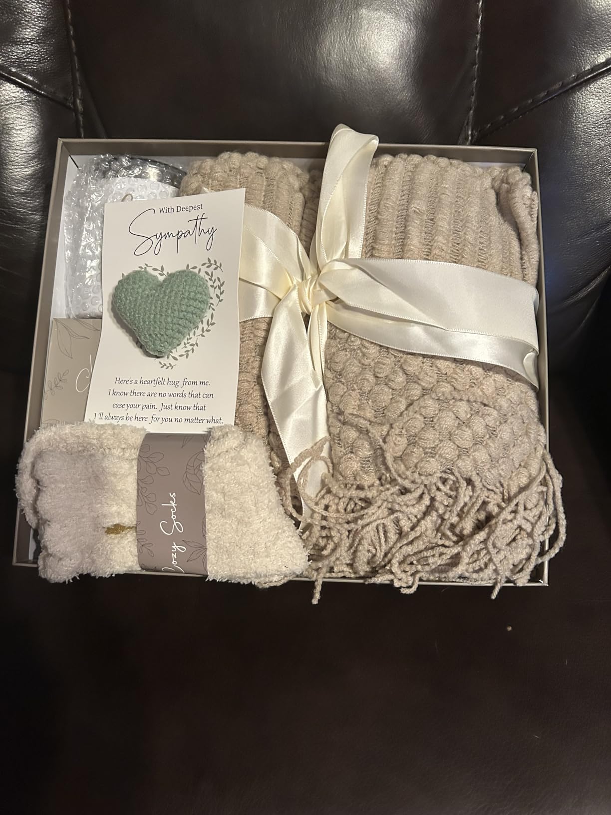 Sympathy Gift Baskets Sympathy Gifts for Loss of Loved One Mother Father Husband Mom Dad, Memorial Condolences Grief Bereavement Gift Ideas for Loss, Miscarriage Gifts for Mothers Women Care Package customer photo 1