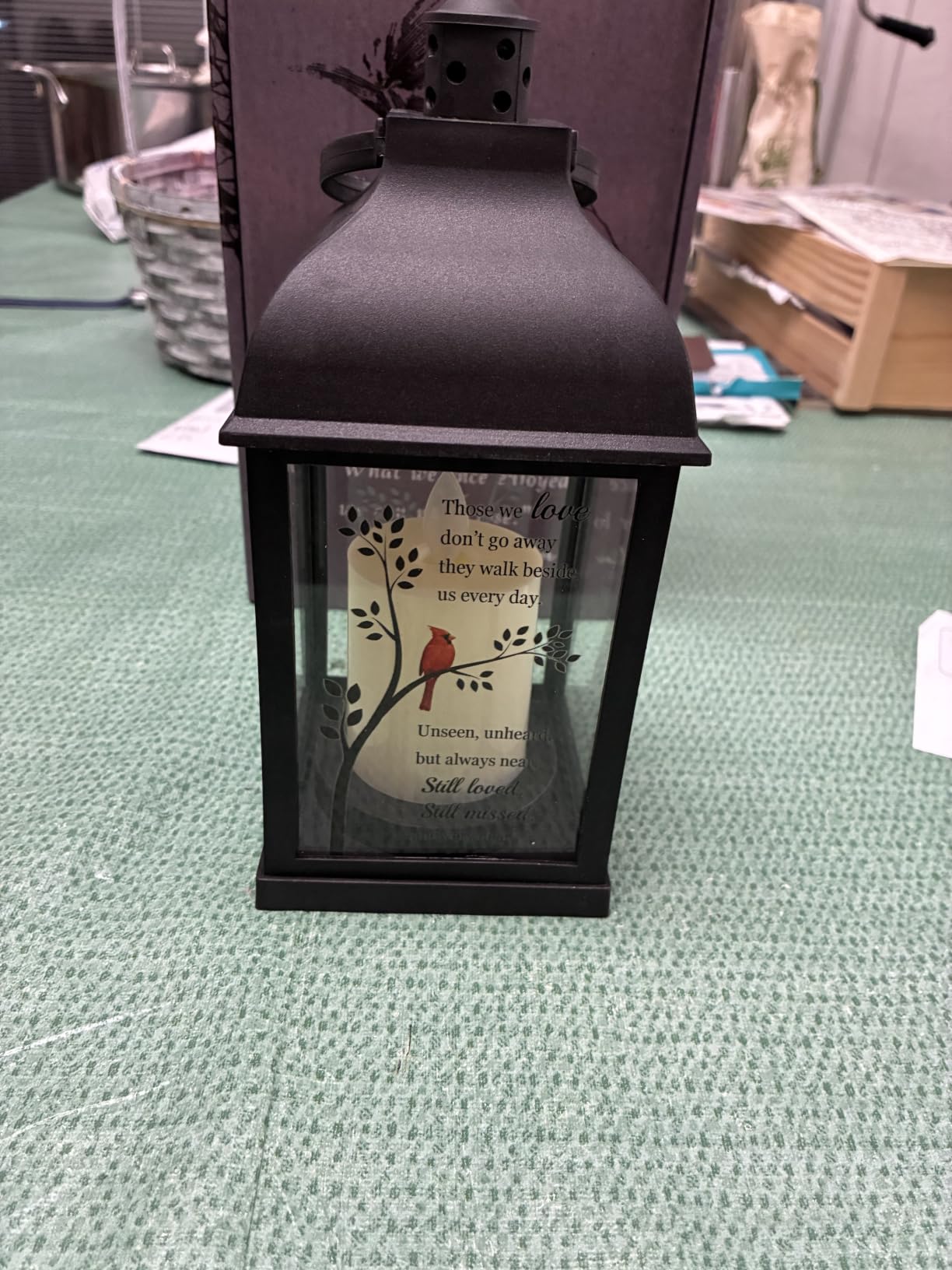 Memorial Lantern with Card - Sympathy Gift for Loss of Loved One, Bereavement Keepsake with Flickering Flame, Memory Lamp for Funeral Remembrance customer photo 1