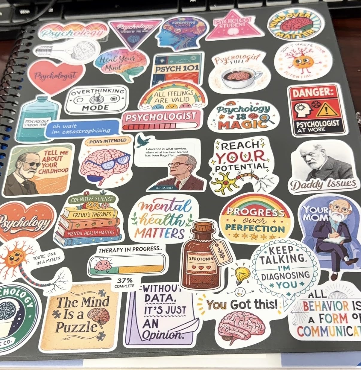 100Pcs Marine Biology Stickers for Scrapbooking, Luggage, Water Bottle - Ocean Life Stickers and Decals - Gifts customer photo 2