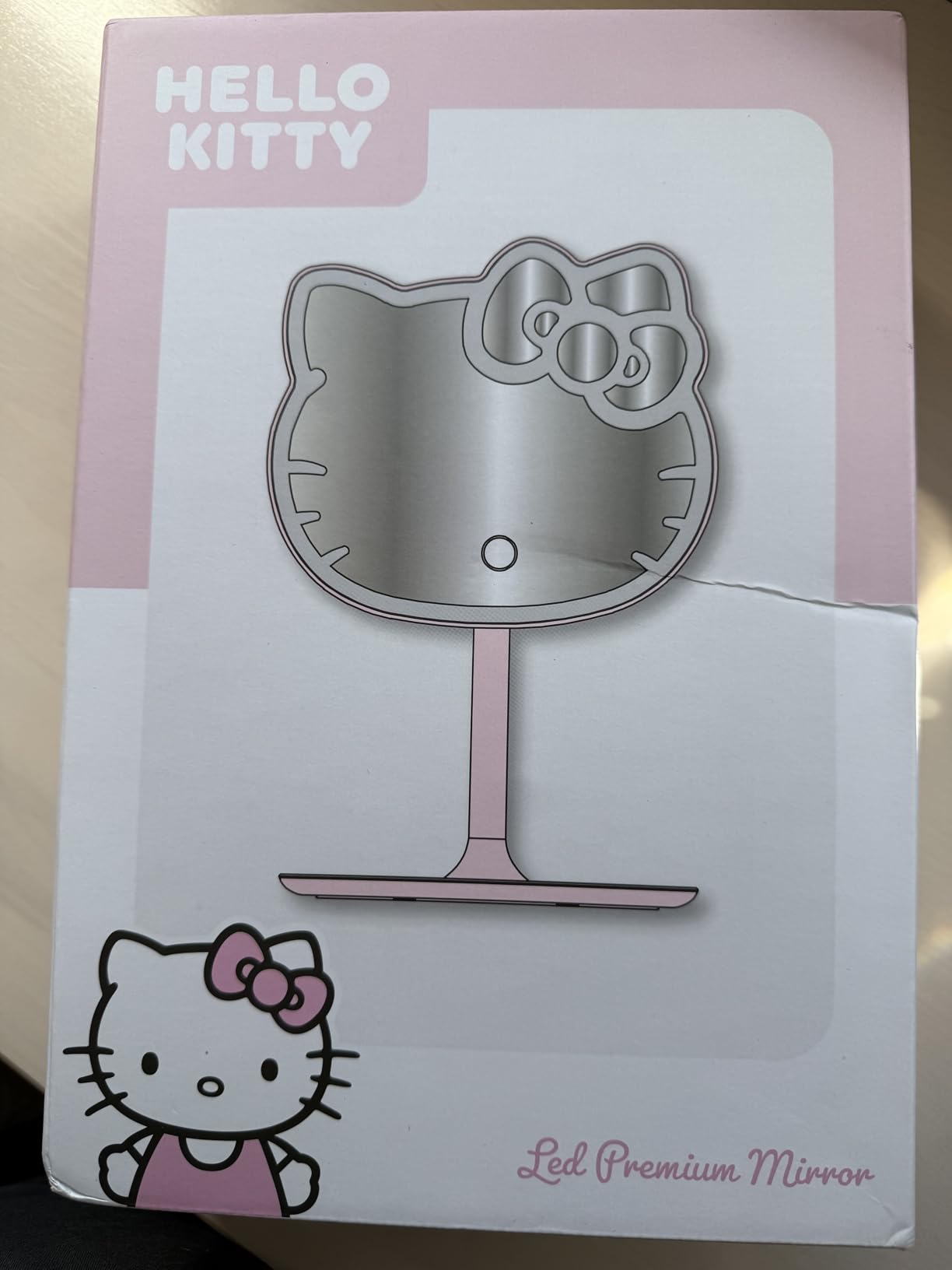 Get Trend Hello Kitty Sanrio LED Vanity Mirror with Lights for Women, Teens, Light Up Makeup Mirror for Desk, Room Decor, Kawaii Gifts for Women (Pink/Hello Kitty) customer photo 2