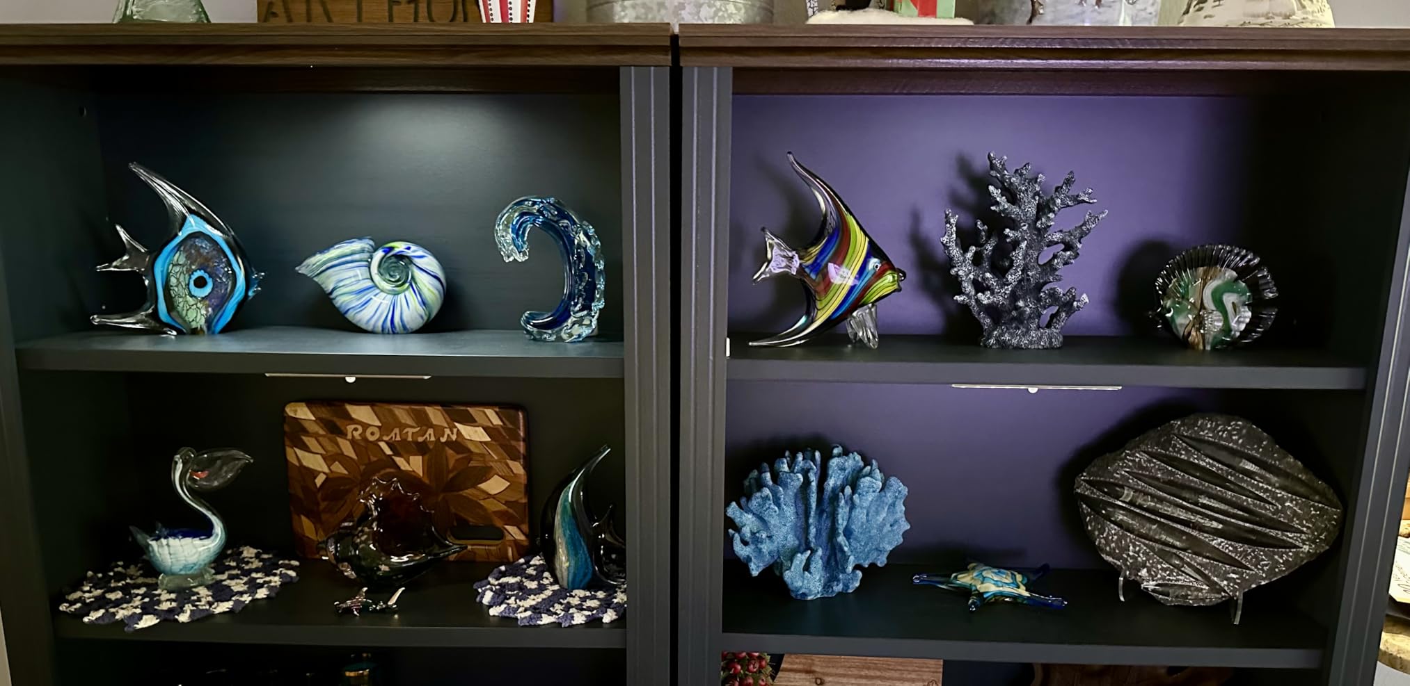 Etlemonde Coastal Beach Coral Reef Statue Home Decor | Perfect for home, desk, bathroom, or shelf. Nautial resin sculpture, great gift for ocean lovers. customer photo 1