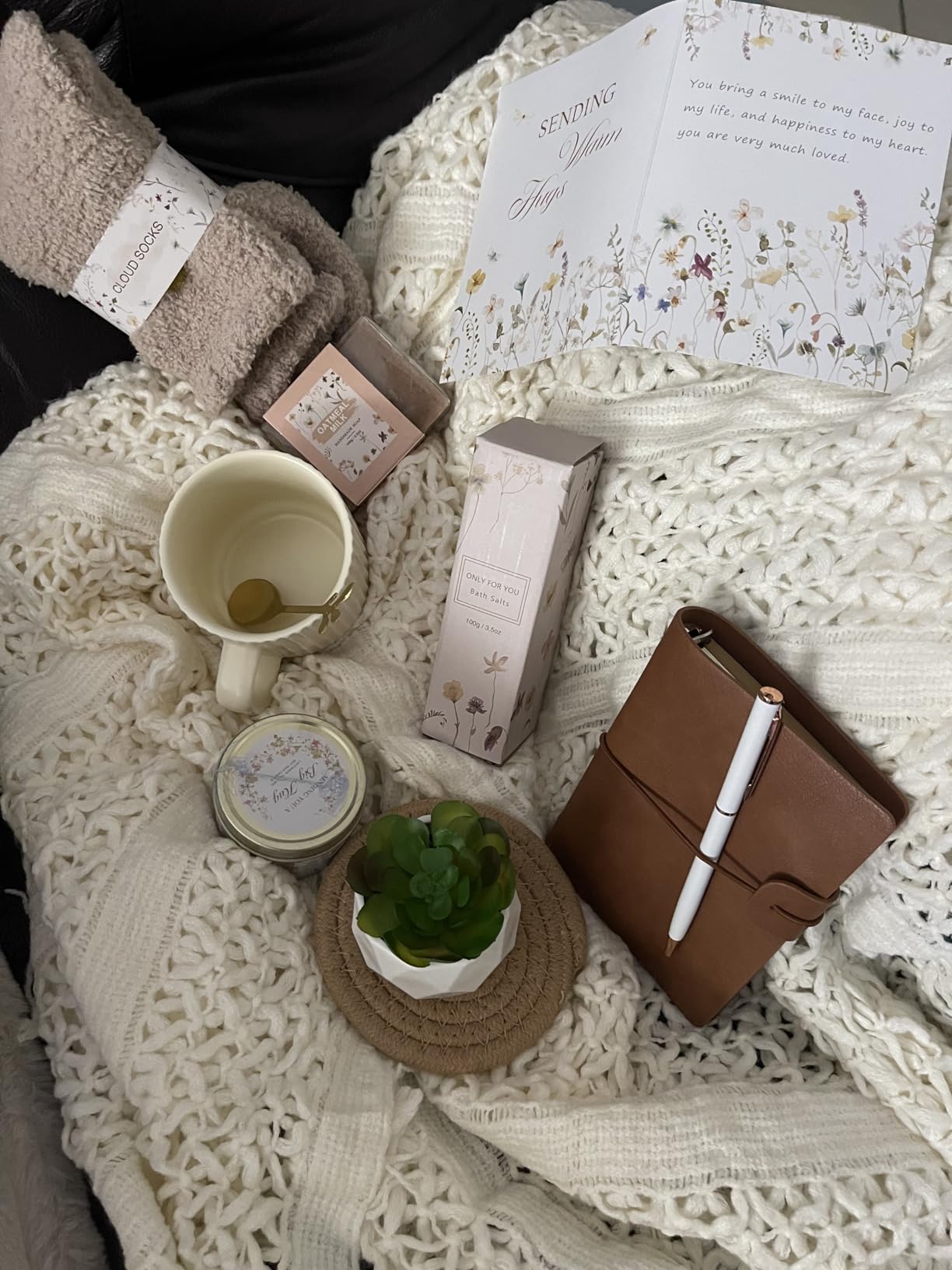 Birthday Gifts for Women, Get Well Soon Self Care Package Box, Sending Hug Baskets Thinking of You Inspirational Gift customer photo 1