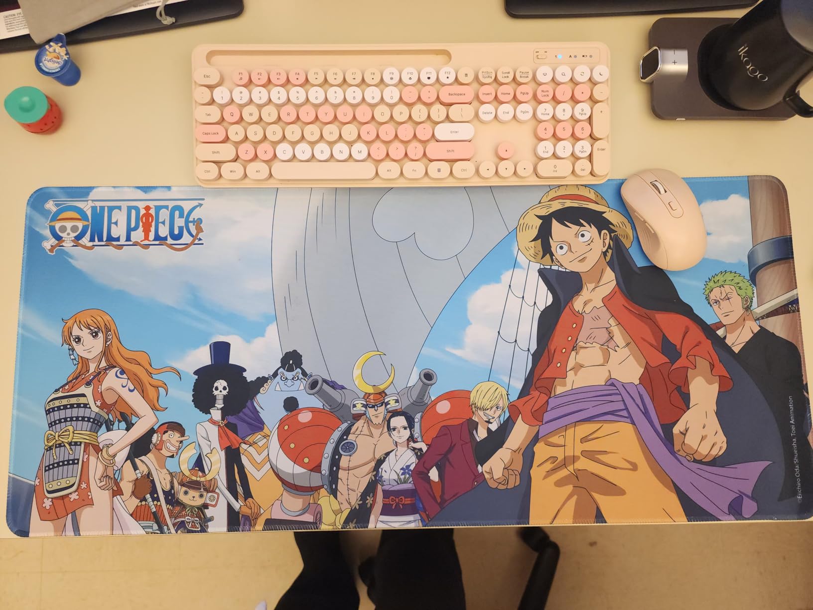 One Piece Gaming Desk Mat for Teens, Adults, 31.5 x 13.8