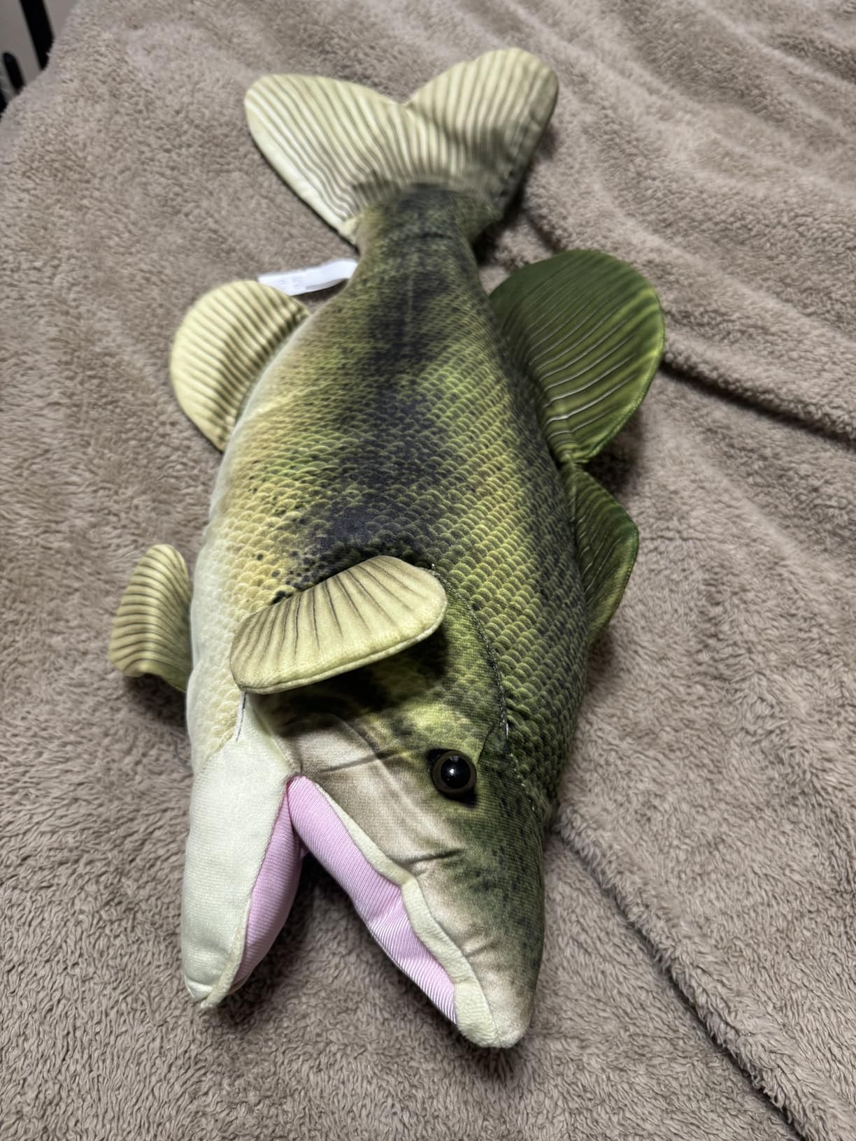 The Petting Zoo Large Mouth Bass Stuffed Animal Plushie, Wild Onez, 22 in customer photo 1