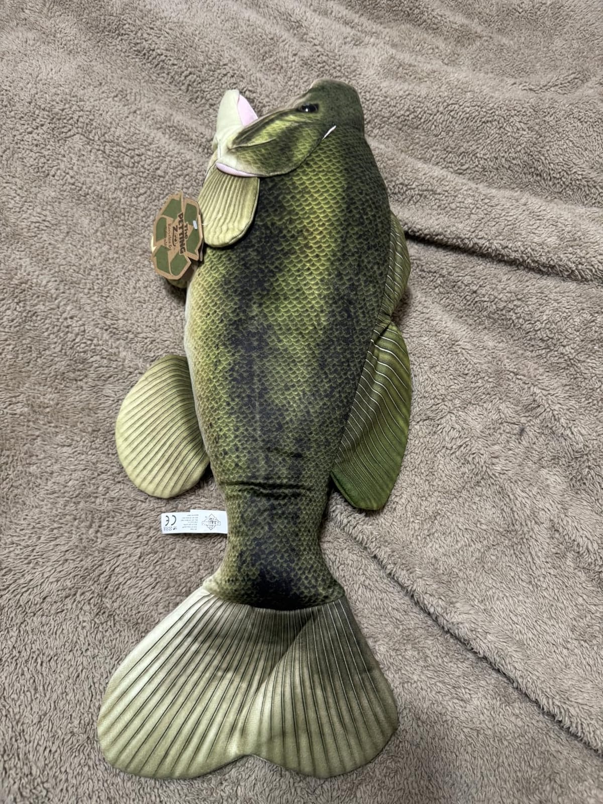 The Petting Zoo Large Mouth Bass Stuffed Animal Plushie, Wild Onez, 22 in customer photo 2