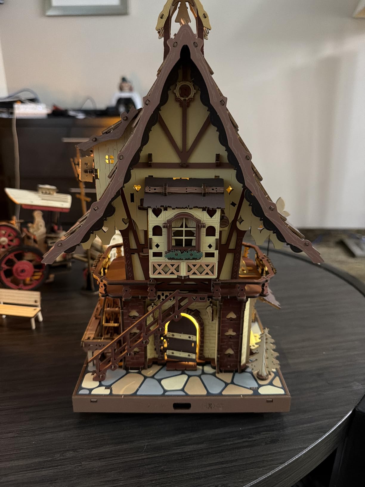 ROKR 3D Wooden Puzzles for Adults, Cuckoo Clock Model Kit, Room Home Decor DIY Watch Making Kit Functional Mechanical Building Toys, Hobbies Birthday Christmas Day Gifts for Men Women 14+ customer photo 2