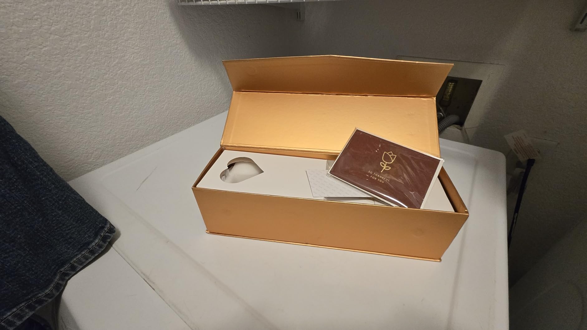 24K Gold Dipped Real Rose Gift for Her Ivory White, Handpicked Preserved Real Rose with 24K Gold Finish for Anniversary customer photo 1
