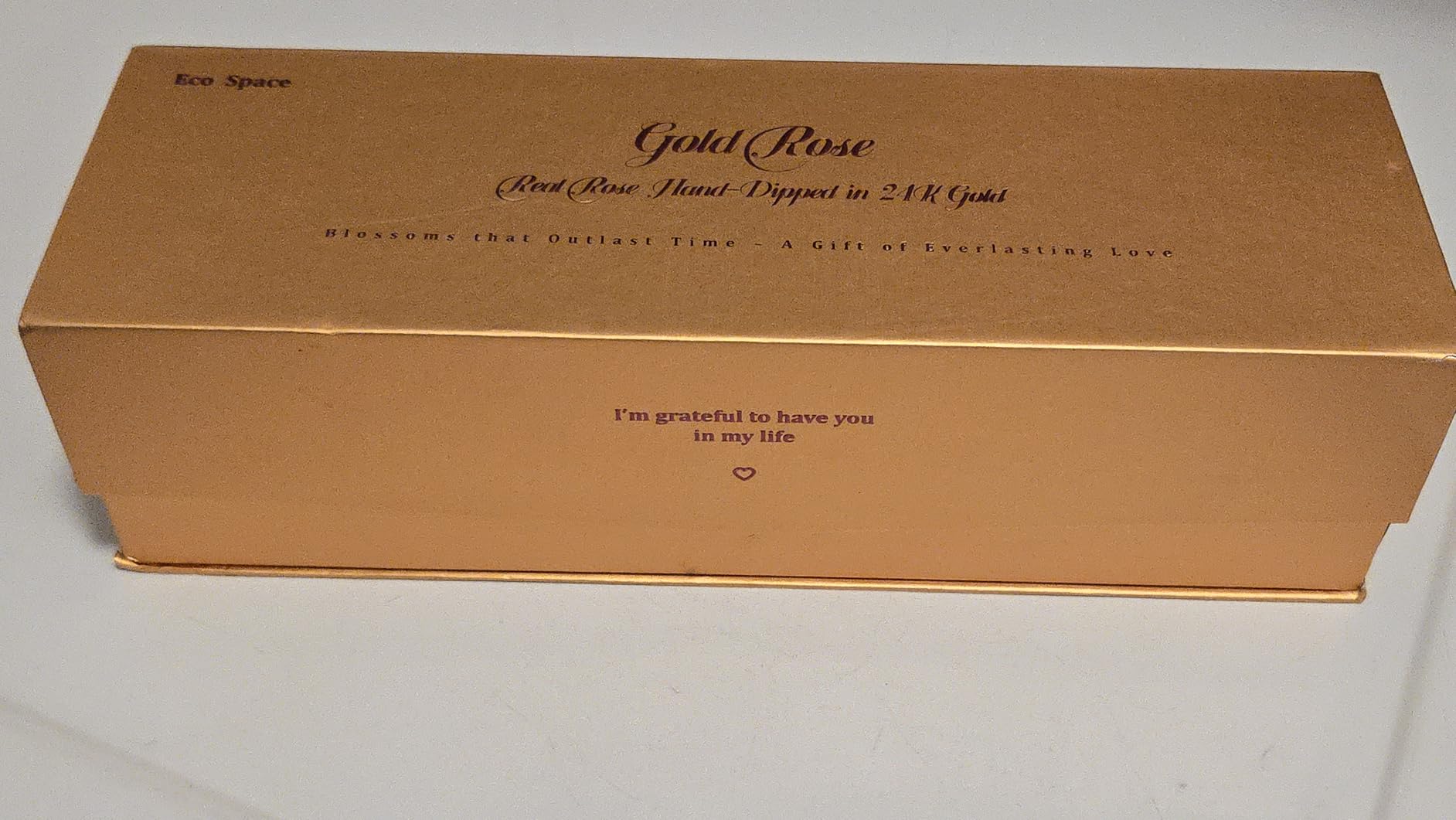 24K Gold Dipped Real Rose Gift for Her Ivory White, Handpicked Preserved Real Rose with 24K Gold Finish for Anniversary customer photo 2