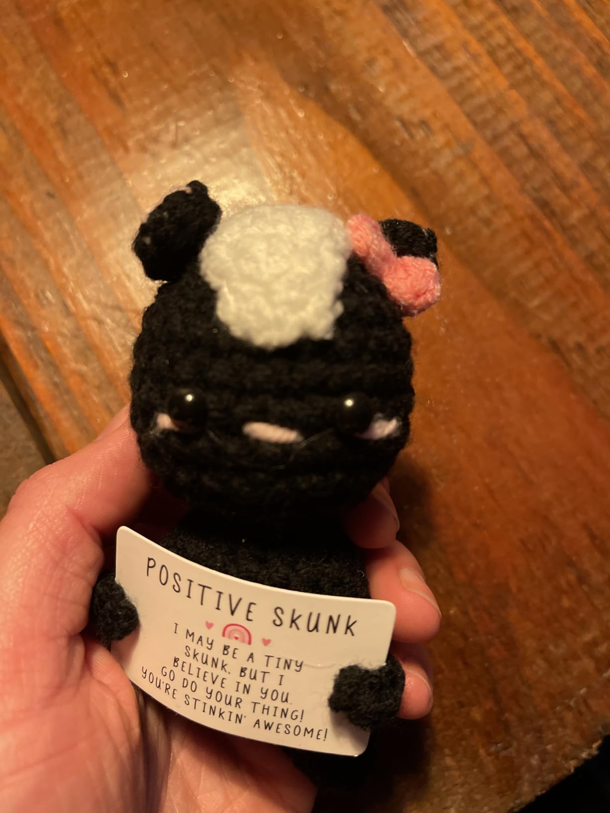 Crochet Skunk Valentines Day Gifts - Cute Handmade Plush customer photo 1