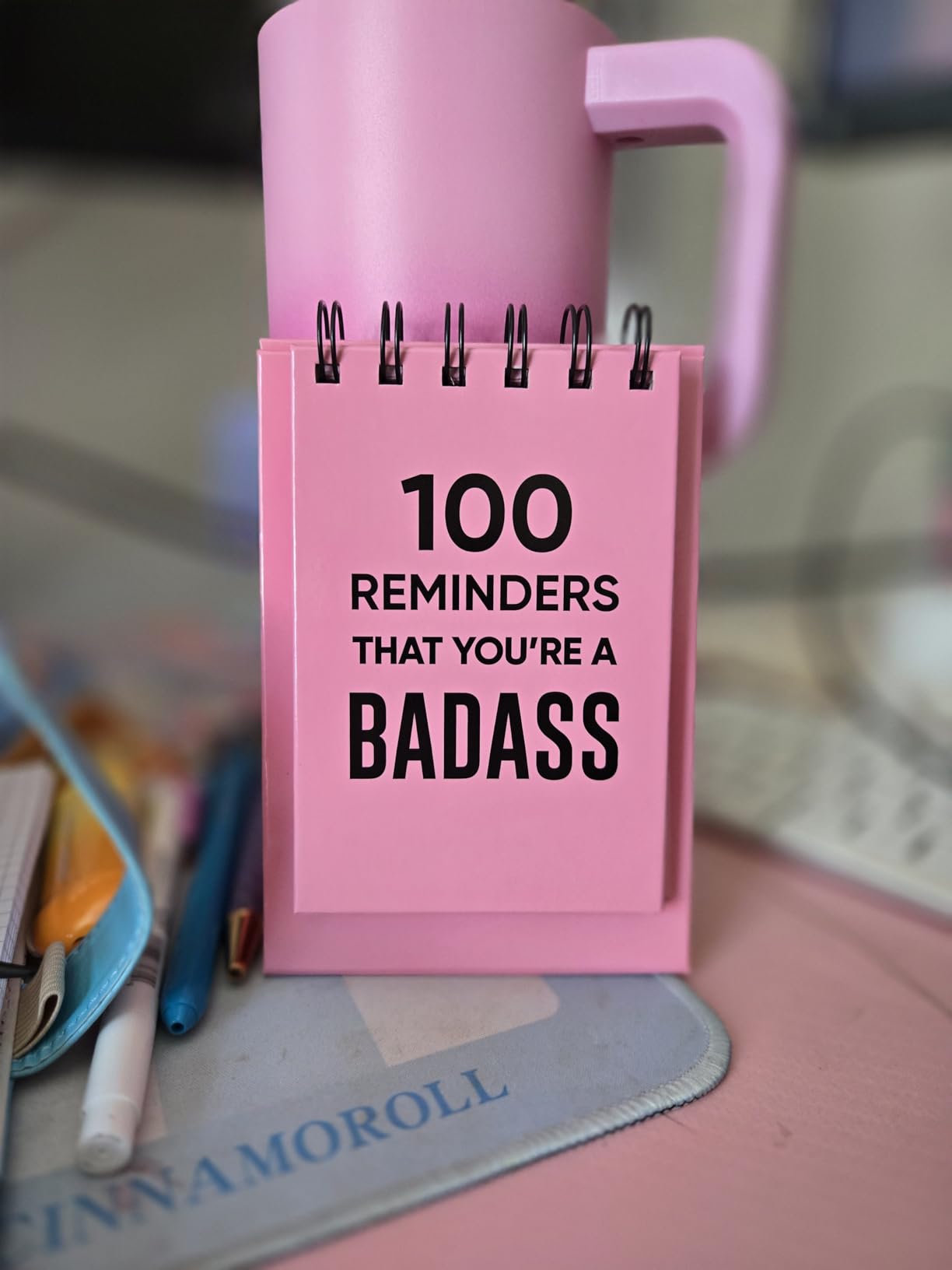 Astralux Affirmation Flipbook for a Badass - Daily Motivational Gift for Her - Birthday Gifts for Women, Best Friend, Coworker and More customer photo 1