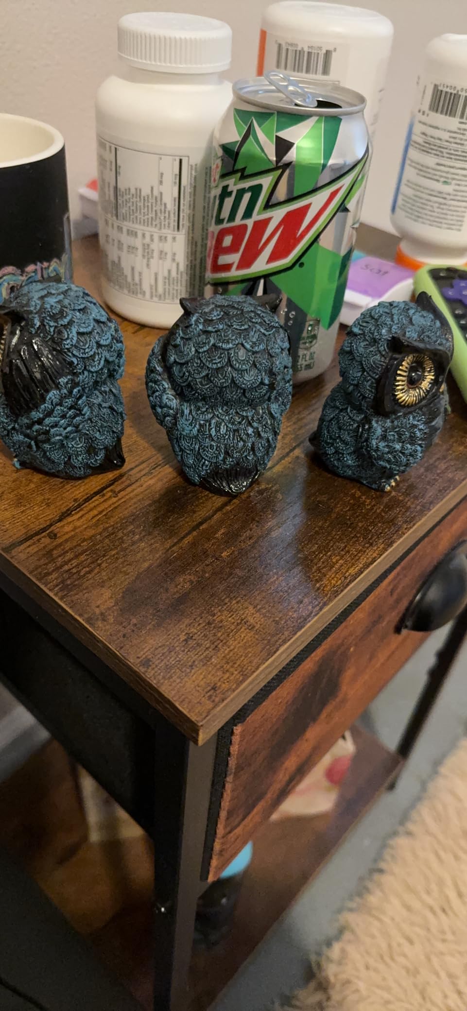 Owl Statue for Home Decor Accents - Boho Decor for Rooms, Bookshelf, Office Table and Living Rooms, Vintage Cute Figurines for Bird Lovers Owl Gifts customer photo 1