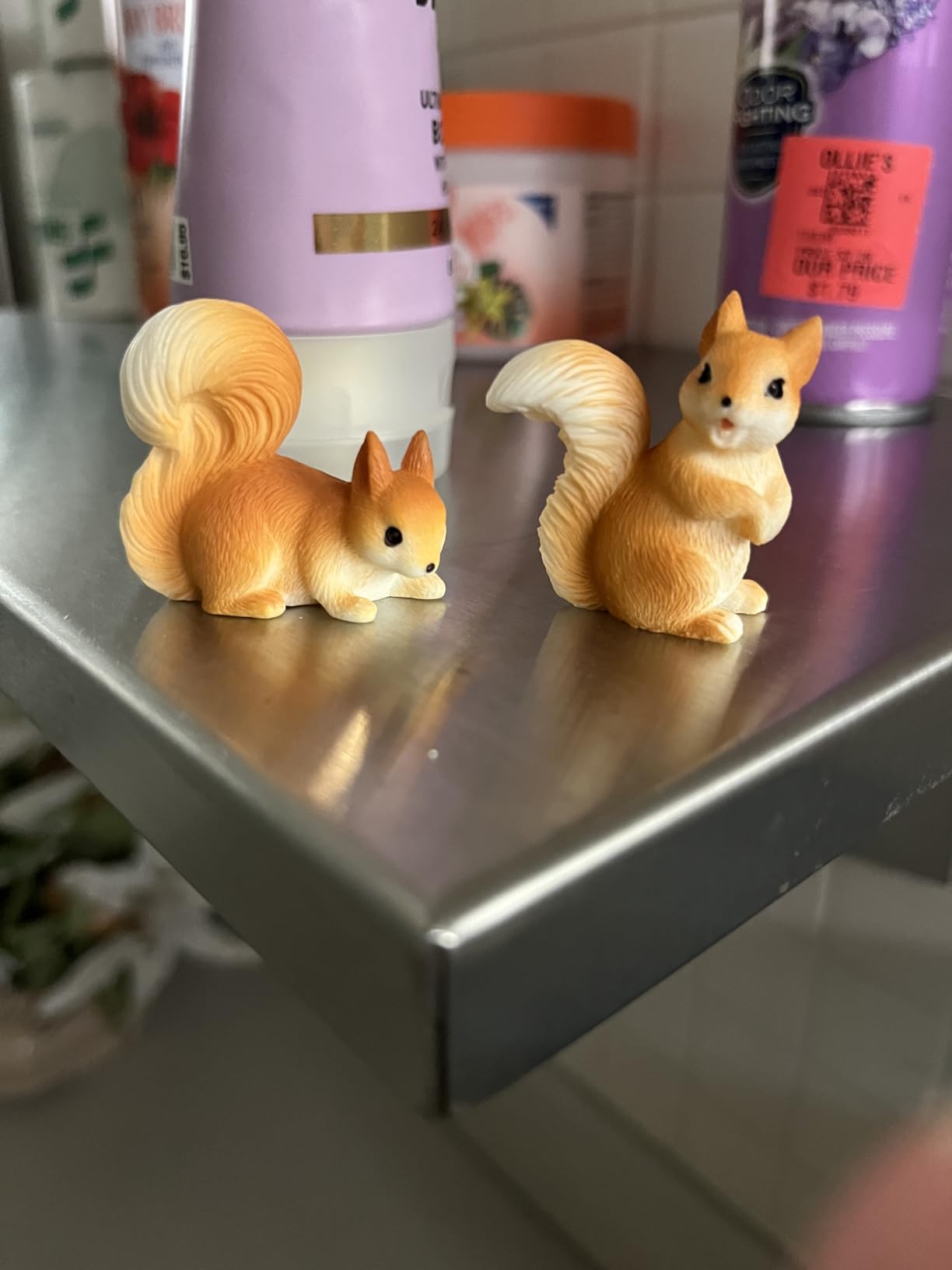 Weysat 40 Pcs Mini Resin Squirrel Figurines, Tiny Animal Decor for Craft | Cute Miniature Squirrel Statue, Small Figurines to Hide, Garden Accessories Decor, Micro Sculpture, for DIY Outdoor Landscape customer photo 2