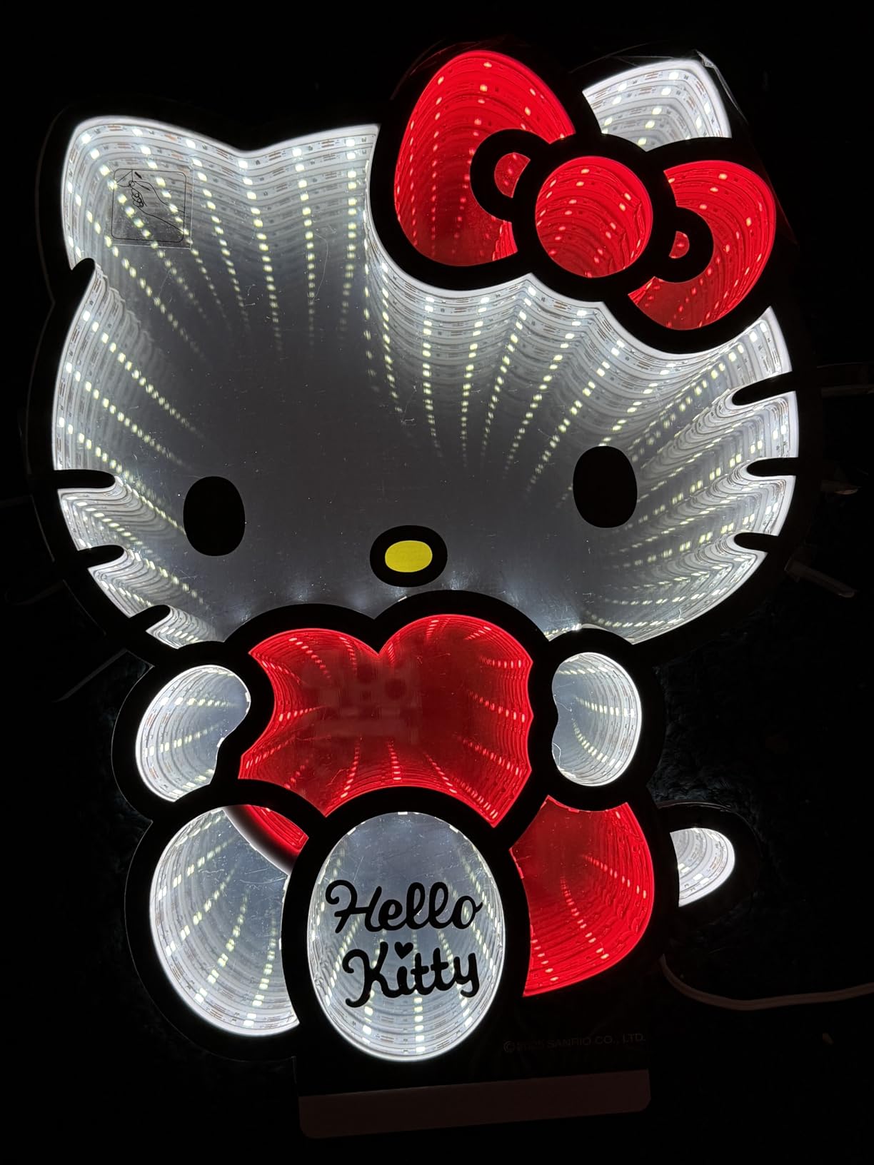 Get Trend Hello Kitty Sanrio 3D LED Light, Infinity Mirror Effect, USB Night Light, Room Decor, Bedroom Lamp, Kawaii Gifts for Girls Teens Women (Multi Hello Kitty) customer photo 1